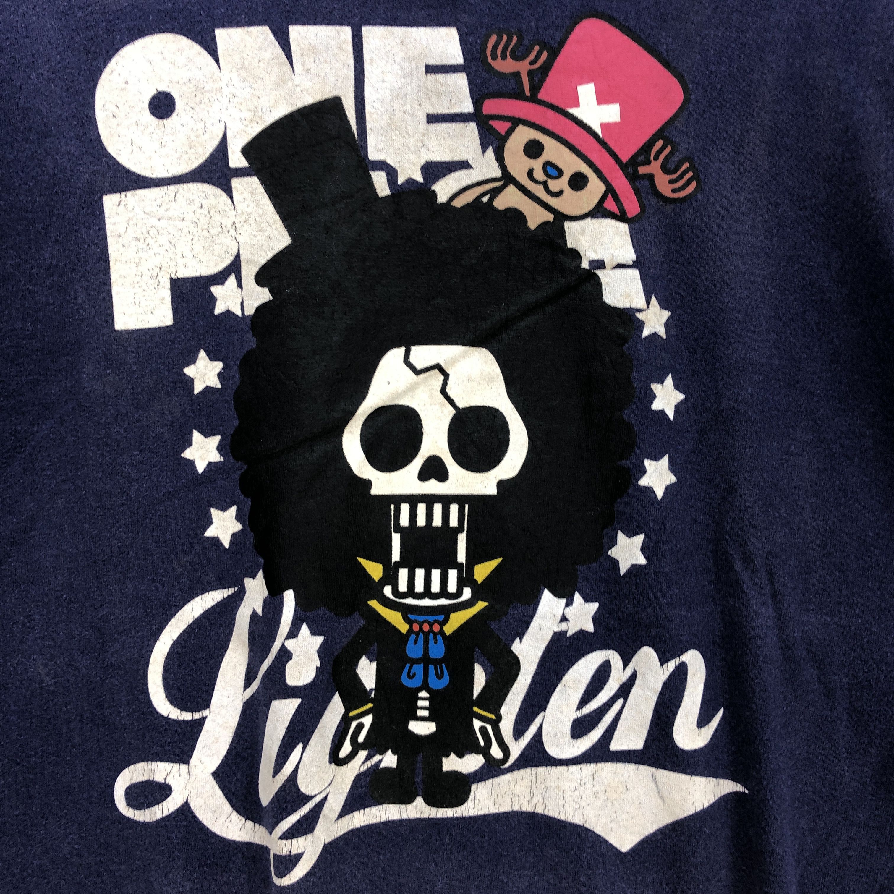 Anime Vintage One Piece T Shirt Japanese Anime Cartoon Tees Size US XL / EU 56 / 4 - 2 Thumbnail