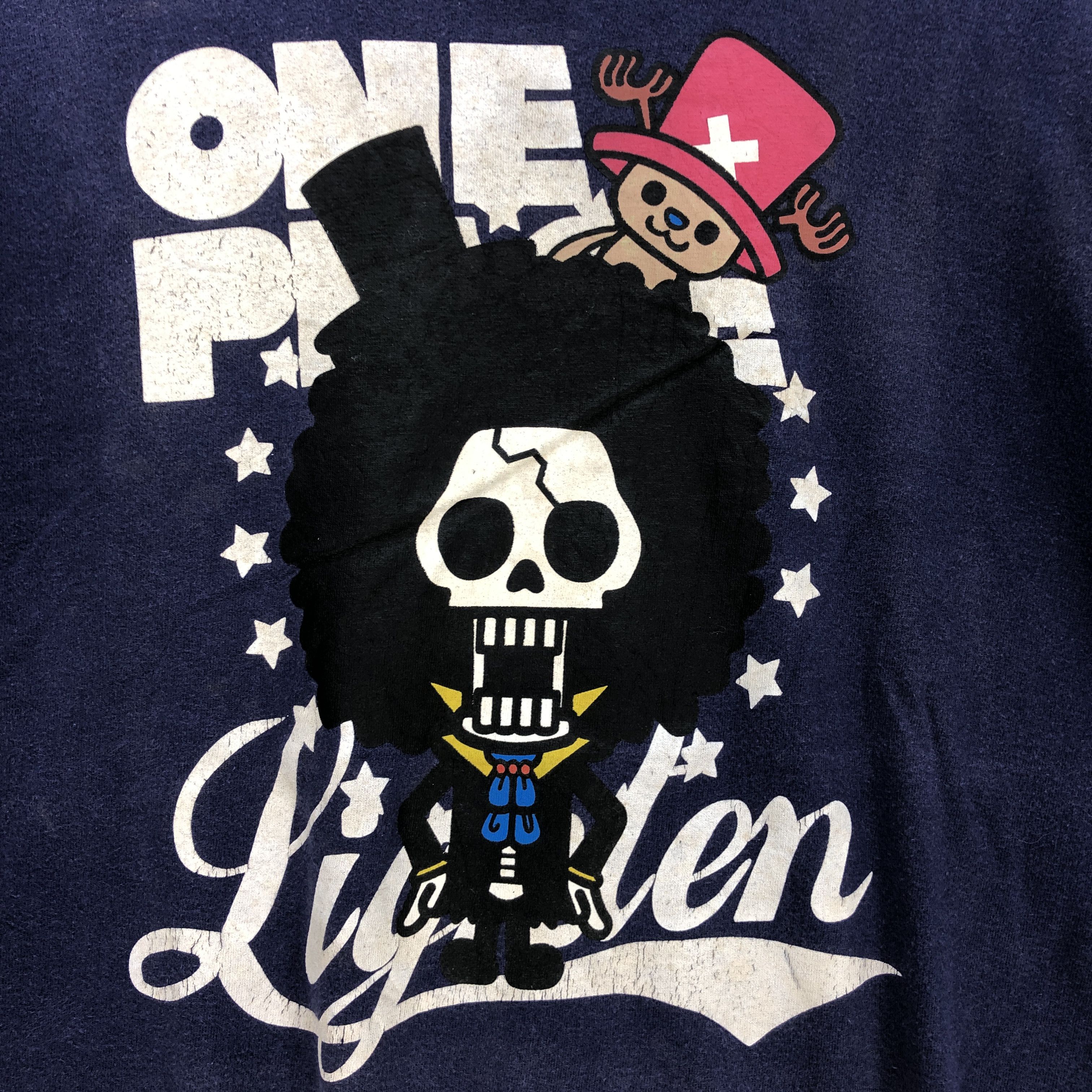 Anime Vintage One Piece T Shirt Japanese Anime Cartoon Tees Size US XL / EU 56 / 4 - 5 Thumbnail