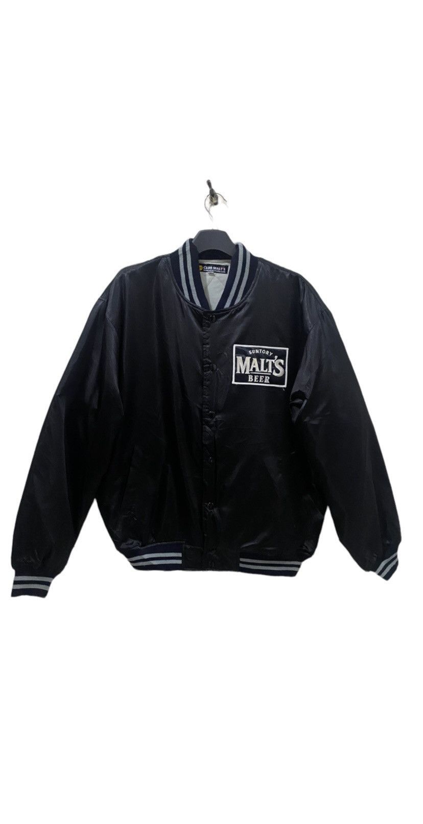 Vintage VTG Malts Beer Satin Varsity Jacket Size US L / EU 52-54 / 3 - 1 Thumbnail