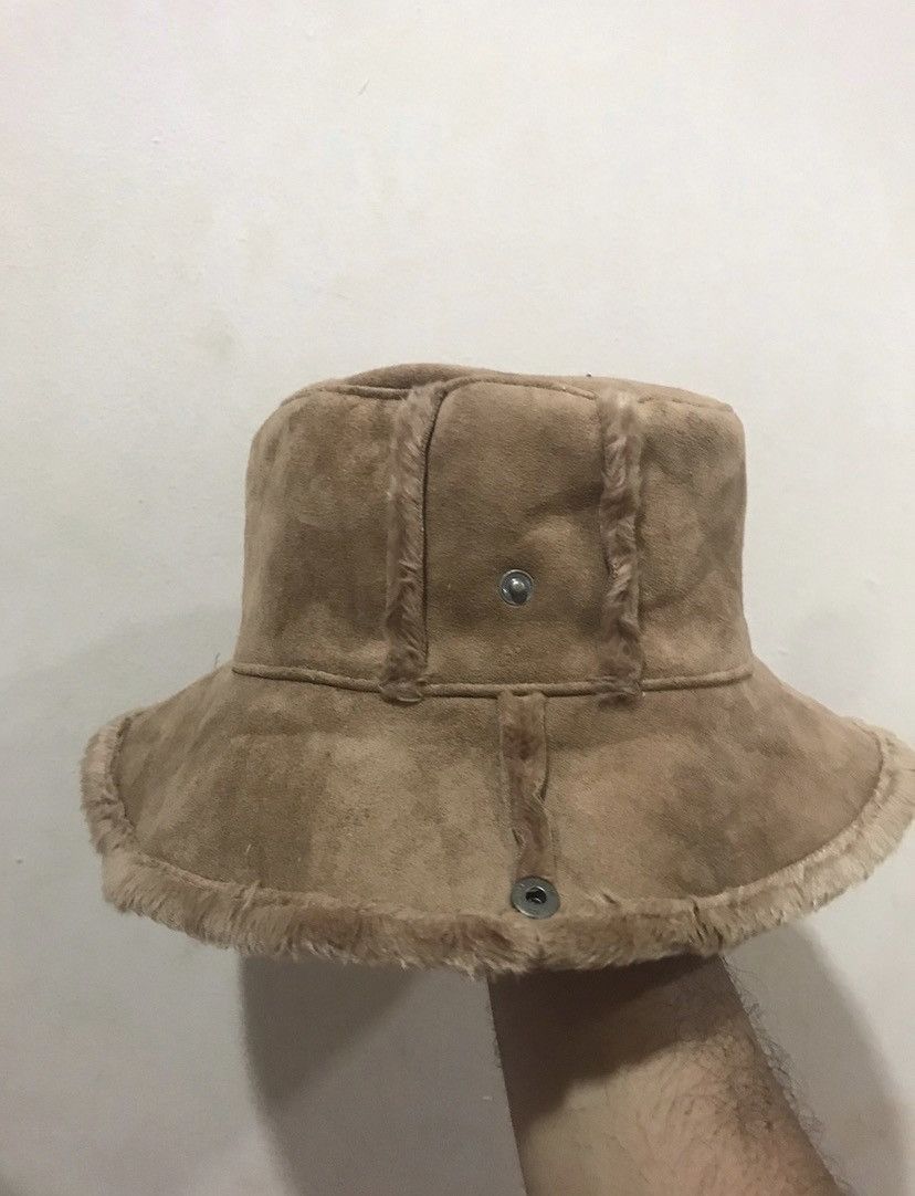 image of Vintageshearlings Pozzyrap Bucket Hat in Brown, Men's