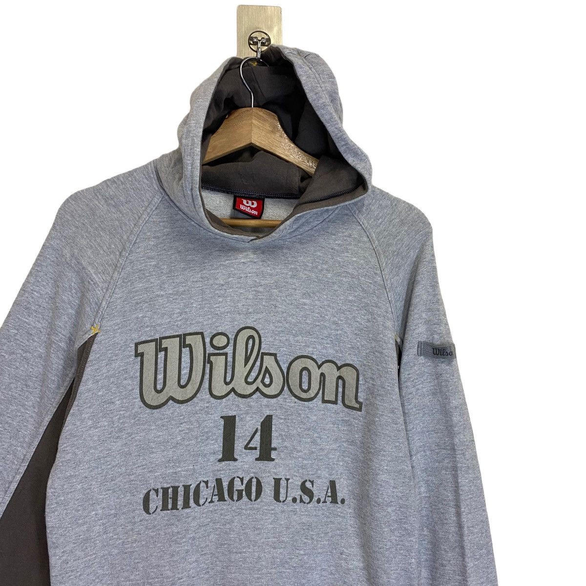 Vintage Vintage 90s Wilson 14 Chicago Usa Big Logo Crewneck Hoodie Size US S / EU 44-46 / 1 - 4 Thumbnail