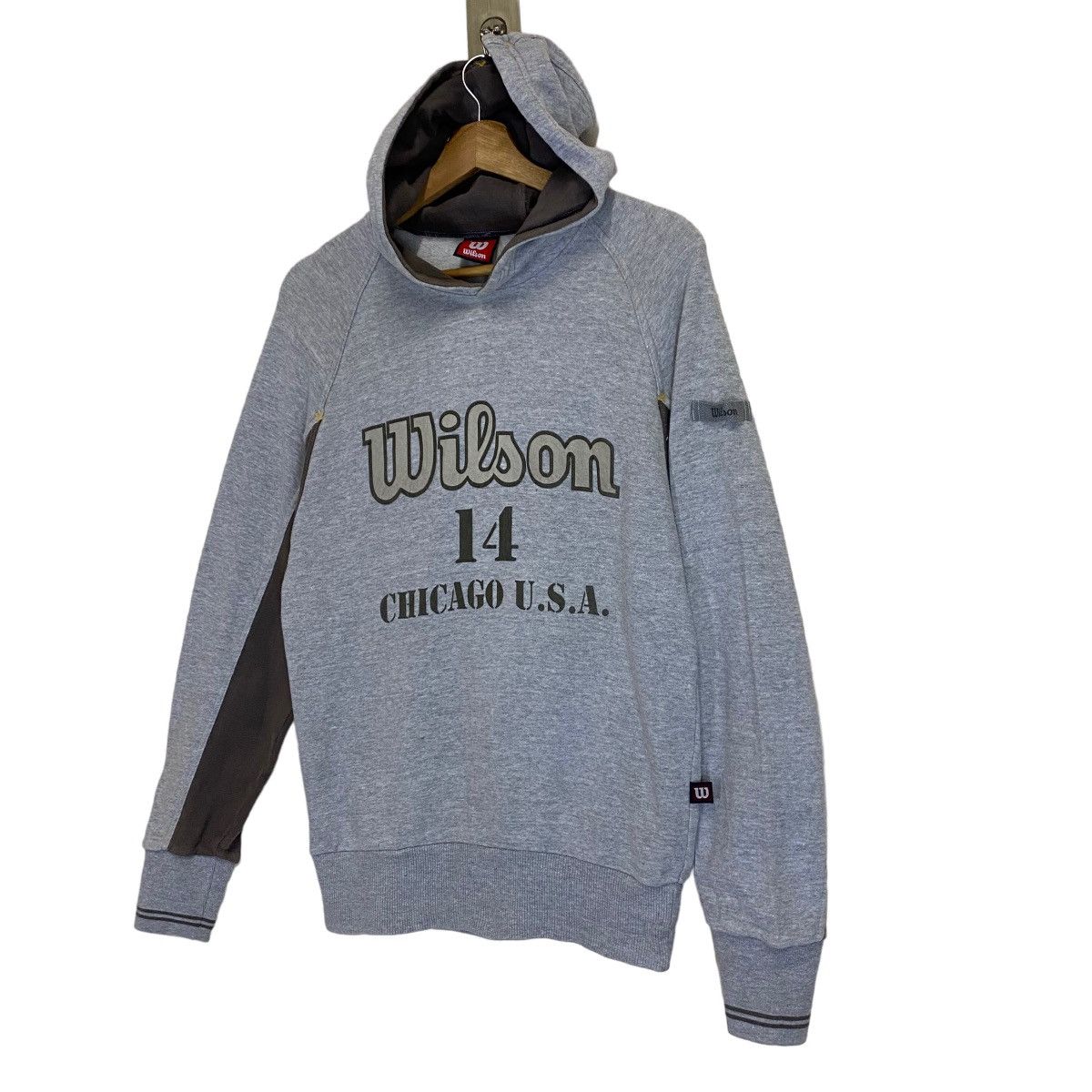 Vintage Vintage 90s Wilson 14 Chicago Usa Big Logo Crewneck Hoodie Size US S / EU 44-46 / 1 - 3 Thumbnail