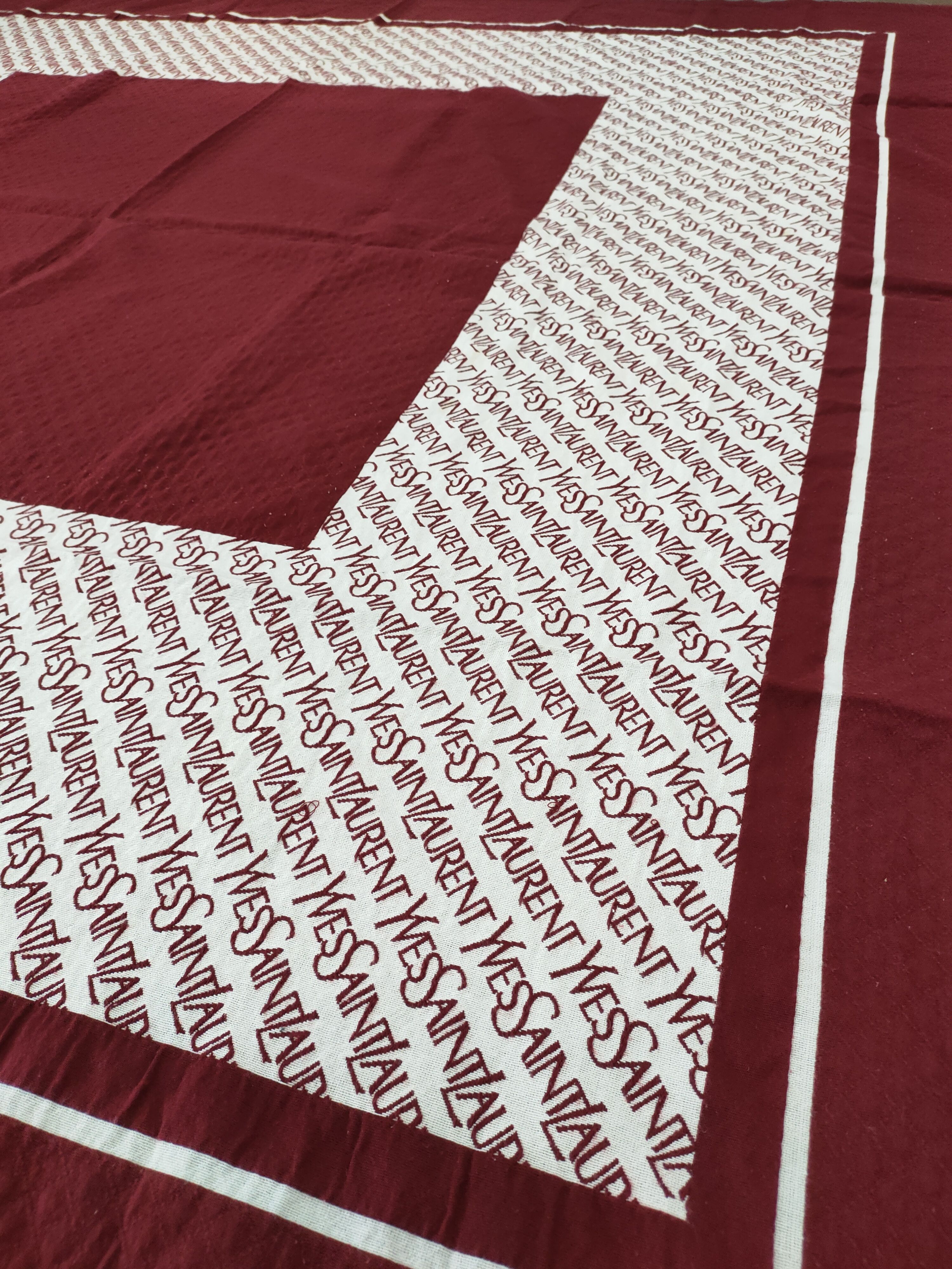 Yves Saint Laurent YSL FULL MONOGRAM BLANKET MAT 200cm X 200cm Size ONE SIZE - 4 Thumbnail
