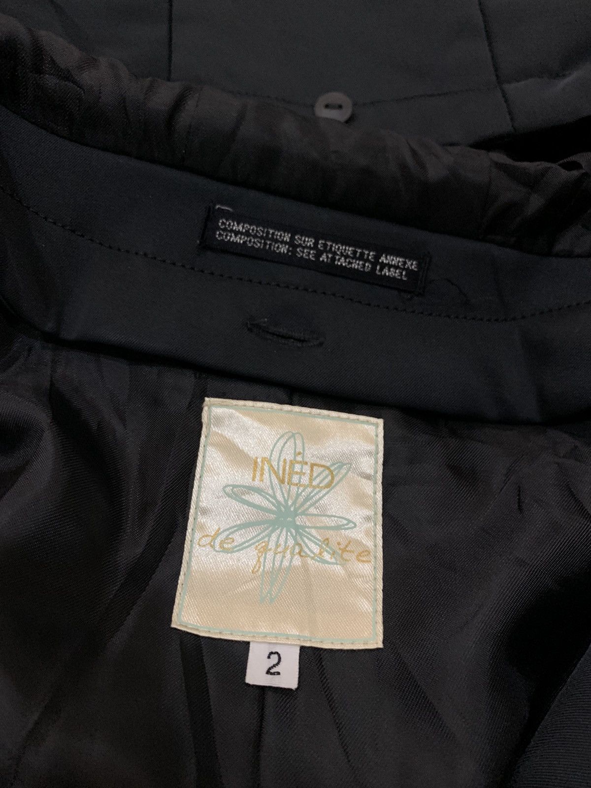 Japanese Brand INED BLACK HOODIE Size US S / EU 44-46 / 1 - 6 Thumbnail