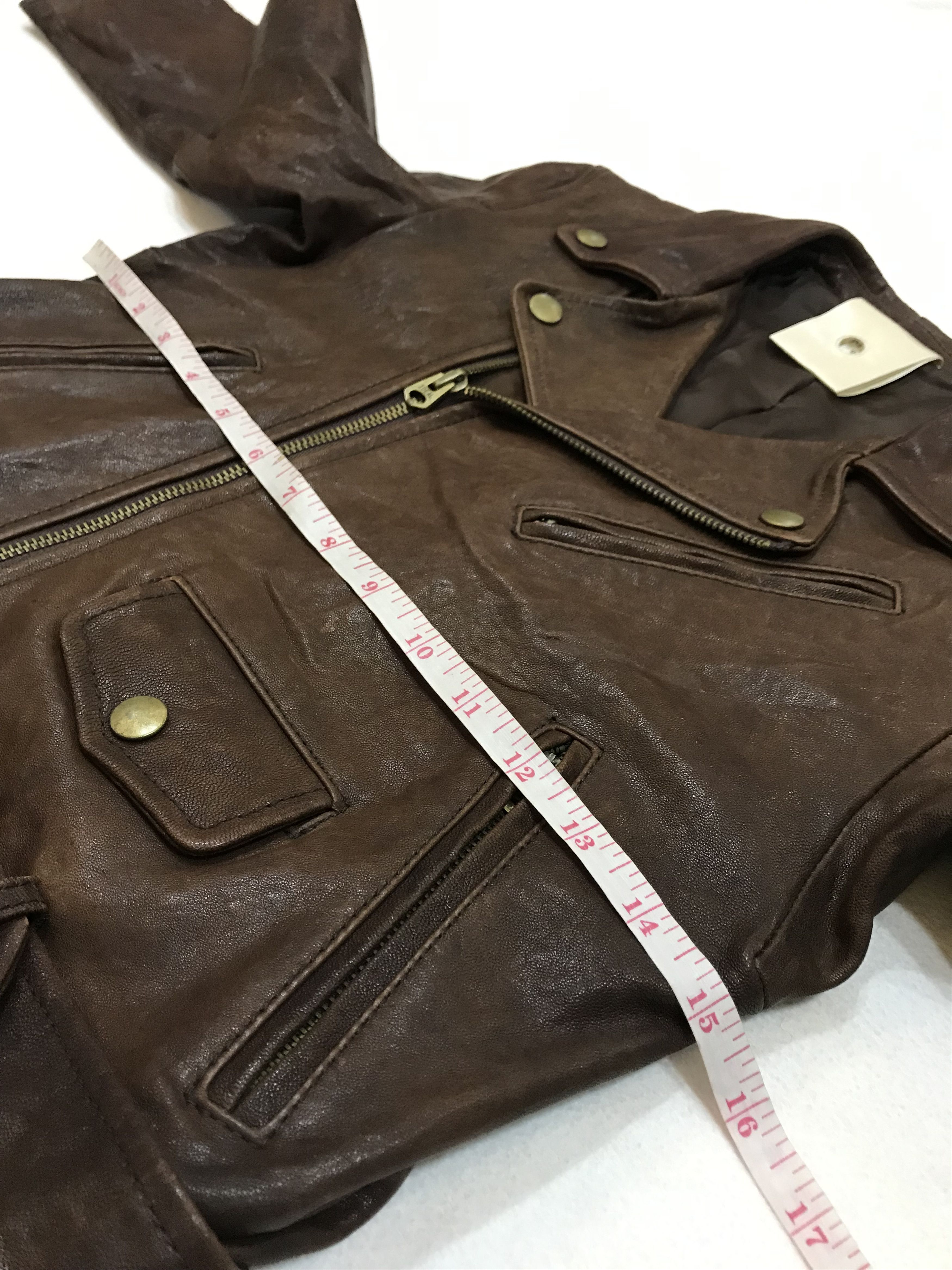 Comme des Garcons × Japanese Brand BEAUTIFUL PEOPLE $828 SHRINK LEATHER TYPE KIDS JACKET Size US XXS / EU 40 - 8 Thumbnail