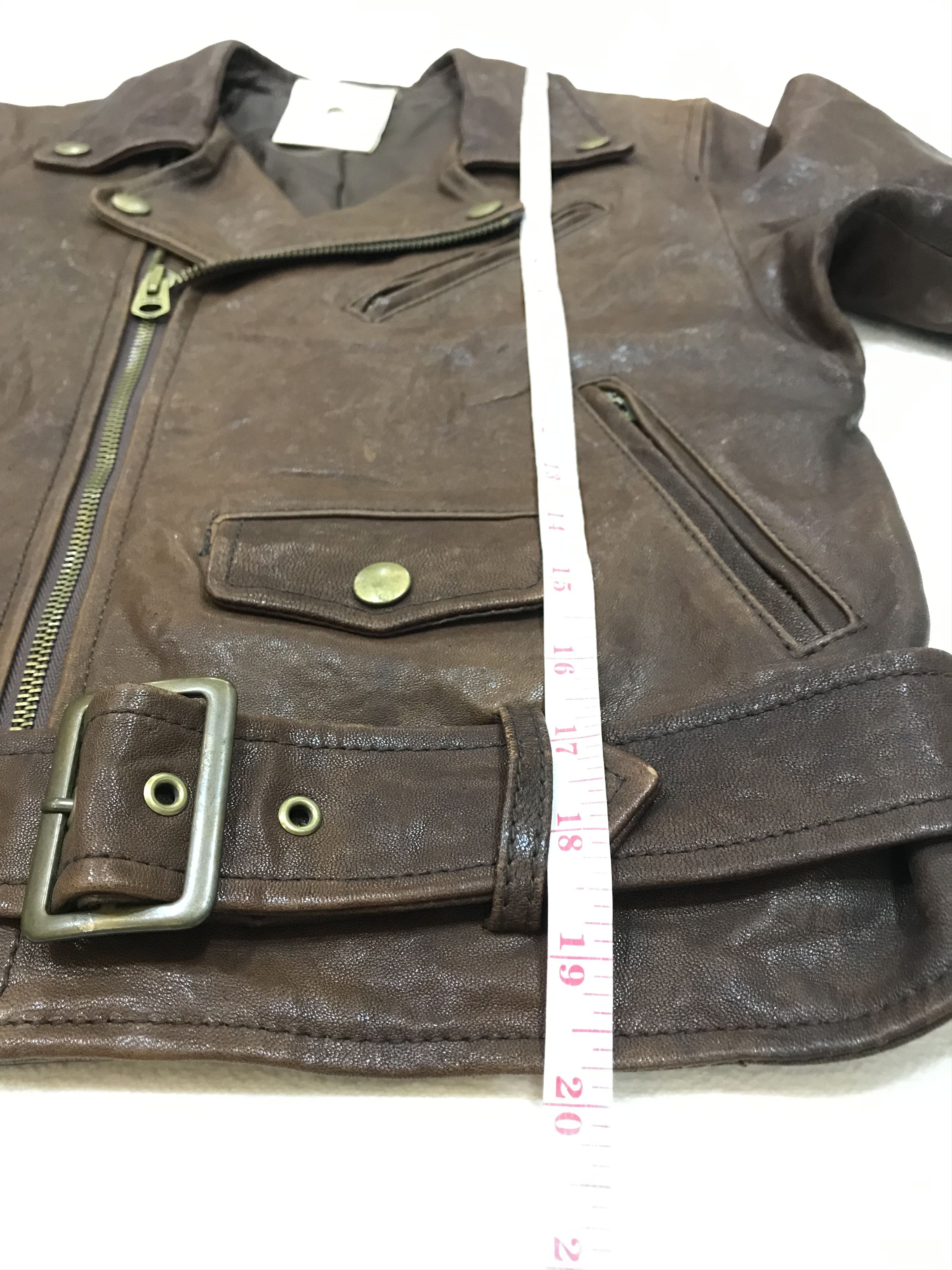 Comme des Garcons × Japanese Brand BEAUTIFUL PEOPLE $828 SHRINK LEATHER TYPE KIDS JACKET Size US XXS / EU 40 - 9 Thumbnail