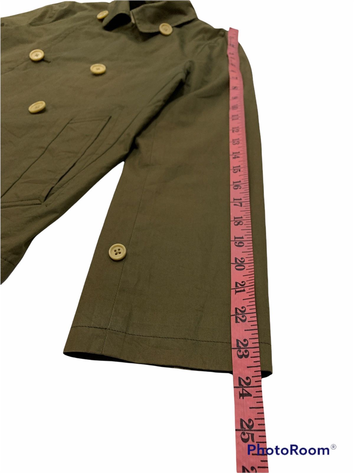 VINTAGE PEACOAT OLIVE GREEN COAT JACKET