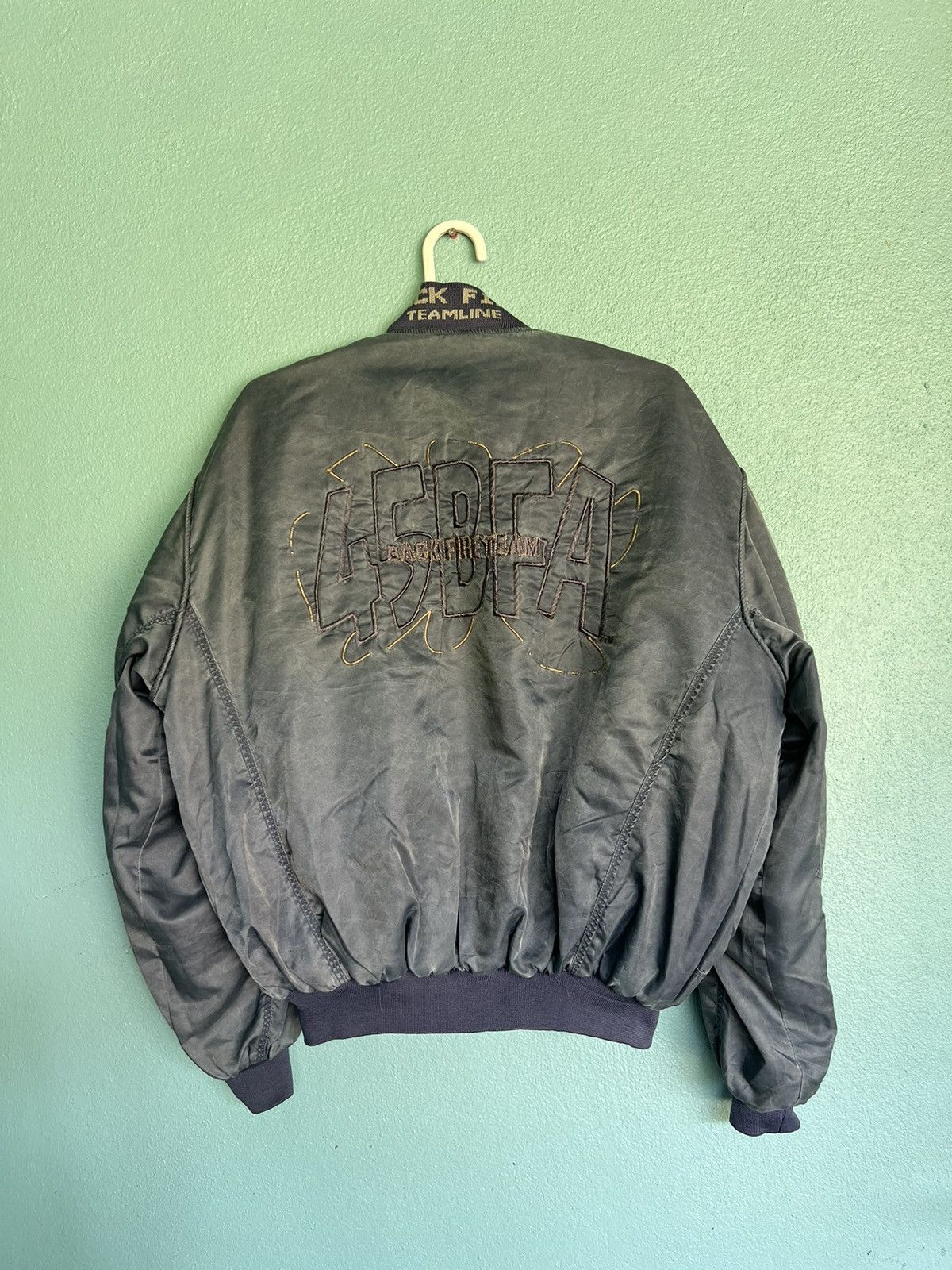 Japanese Brand × Vintage Vintage Back Fire Bomber Jacket Size US L / EU 52-54 / 3 - 6 Thumbnail