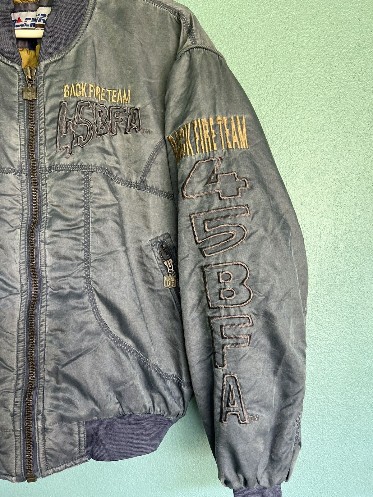 Japanese Brand × Vintage Vintage Back Fire Bomber Jacket Size US L / EU 52-54 / 3 - 2 Thumbnail
