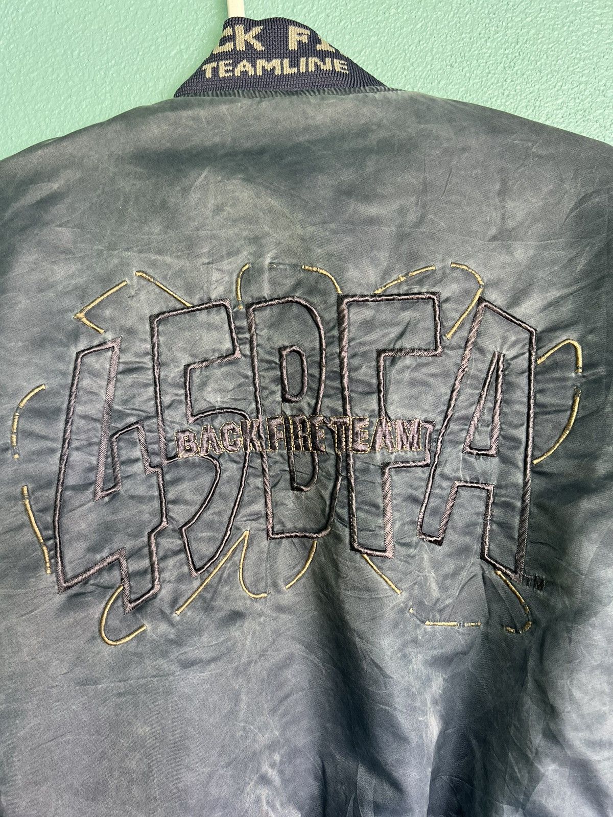 Japanese Brand × Vintage Vintage Back Fire Bomber Jacket Size US L / EU 52-54 / 3 - 5 Thumbnail
