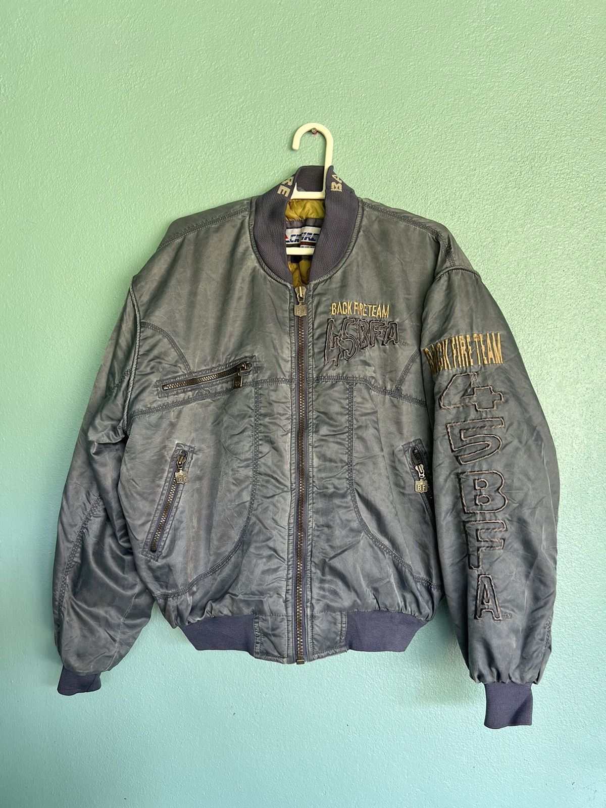 Japanese Brand × Vintage Vintage Back Fire Bomber Jacket Size US L / EU 52-54 / 3 - 1 Thumbnail