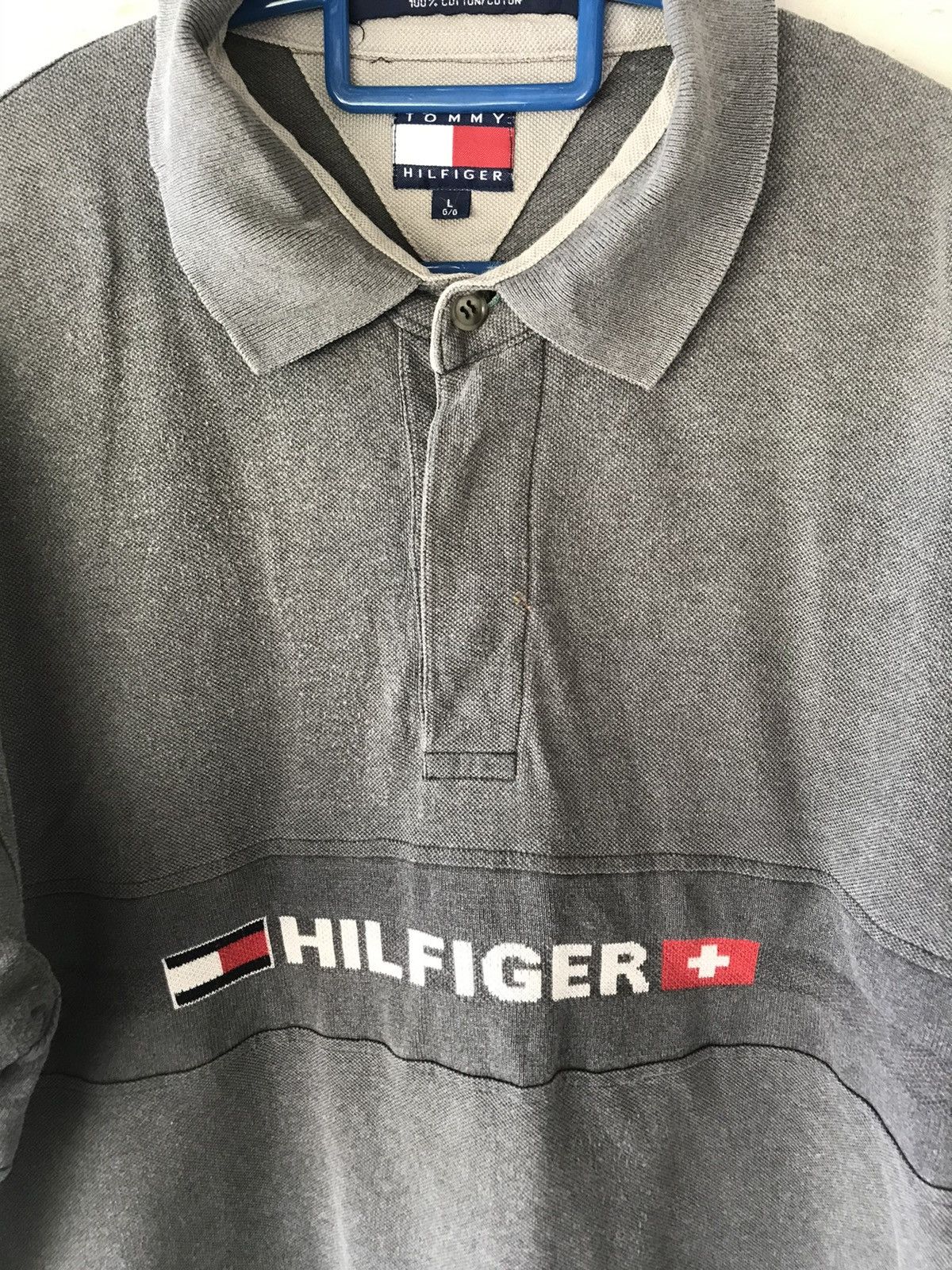 Tommy Hilfiger VINTAGE TOMMY HILFIGER 90s LONG SLEEVE Size US L / EU 52-54 / 3 - 2 Thumbnail