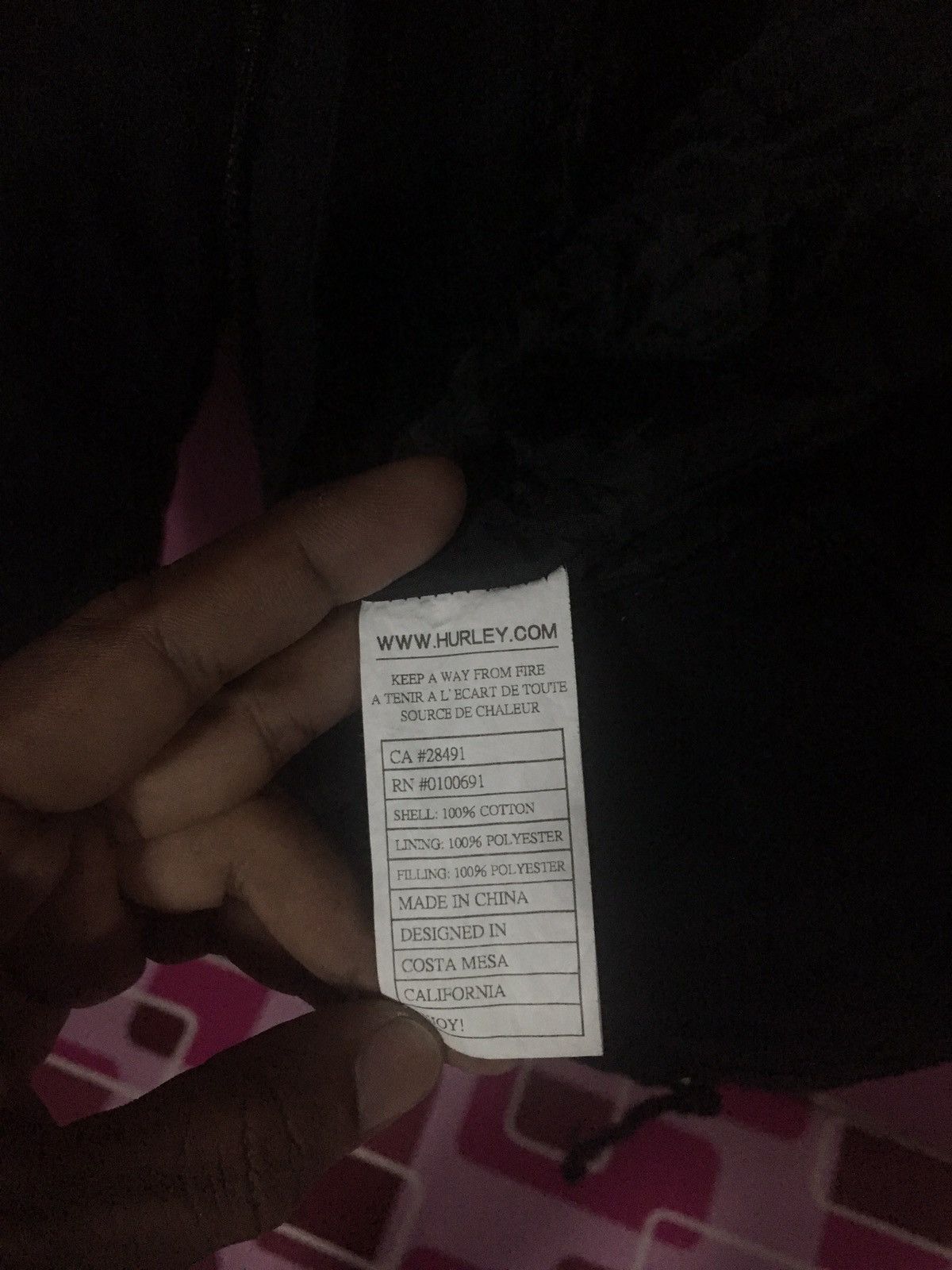 Hurley HURLEY BLACK SIZE M PARKAS JACKET HOODIES Size US M / EU 48-50 / 2 - 8 Thumbnail