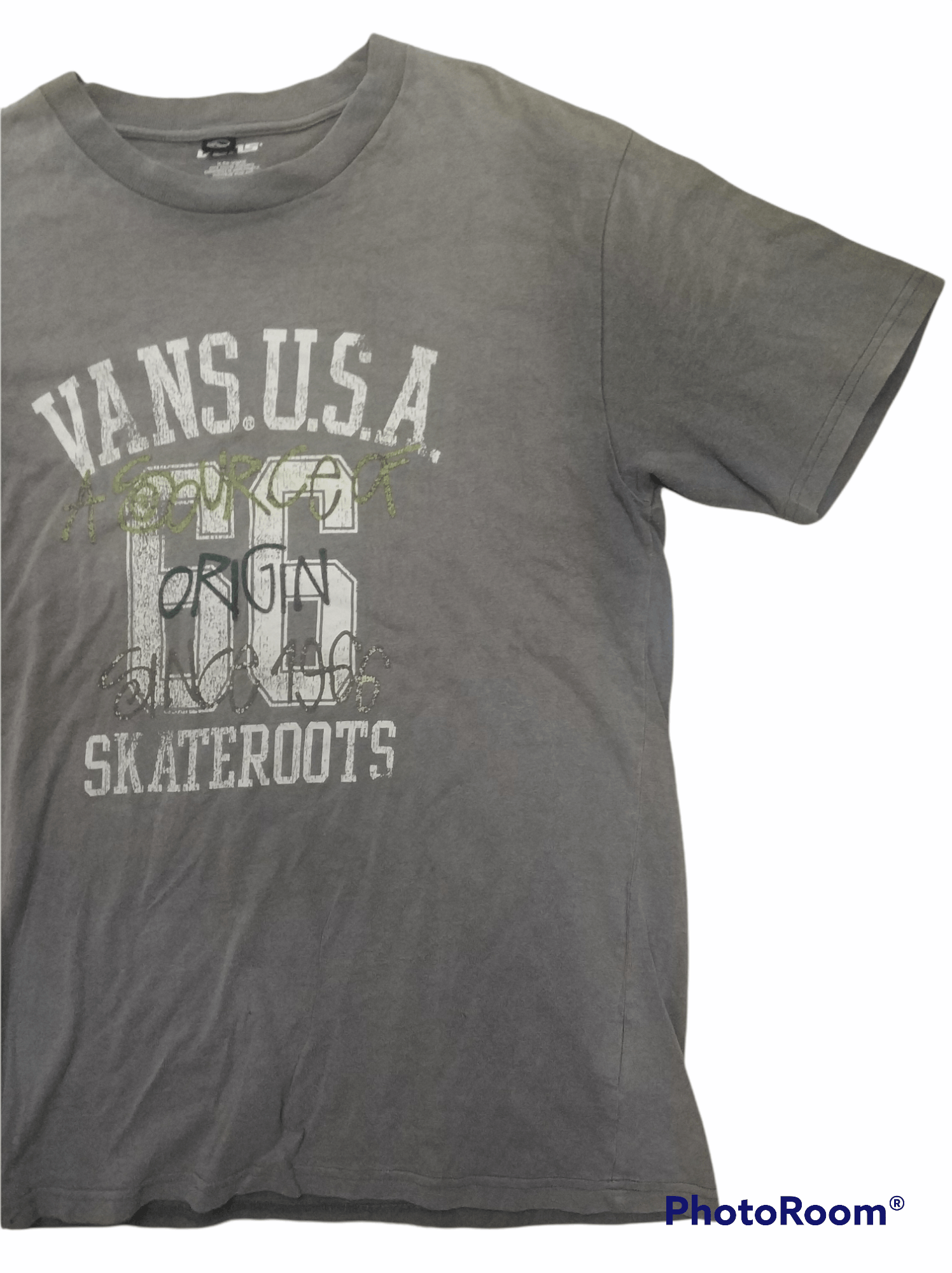 Vans 🔥Distressed Sunfaded Vans Skateroots Tees Size US M / EU 48-50 / 2 - 2 Thumbnail