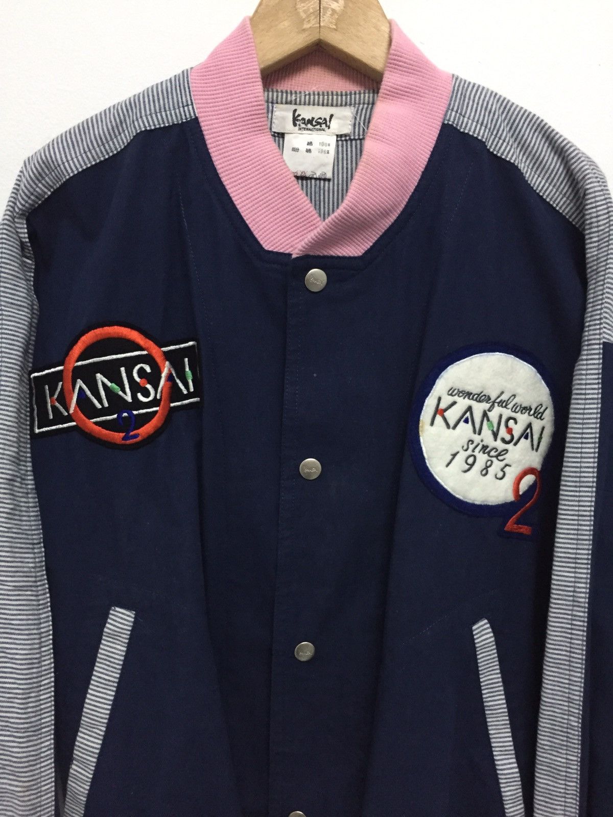 Kansai Yamamoto RARE🔥OG Kansai Man Robot Patchwork Varsity Jacket Size US L / EU 52-54 / 3 - 4 Thumbnail