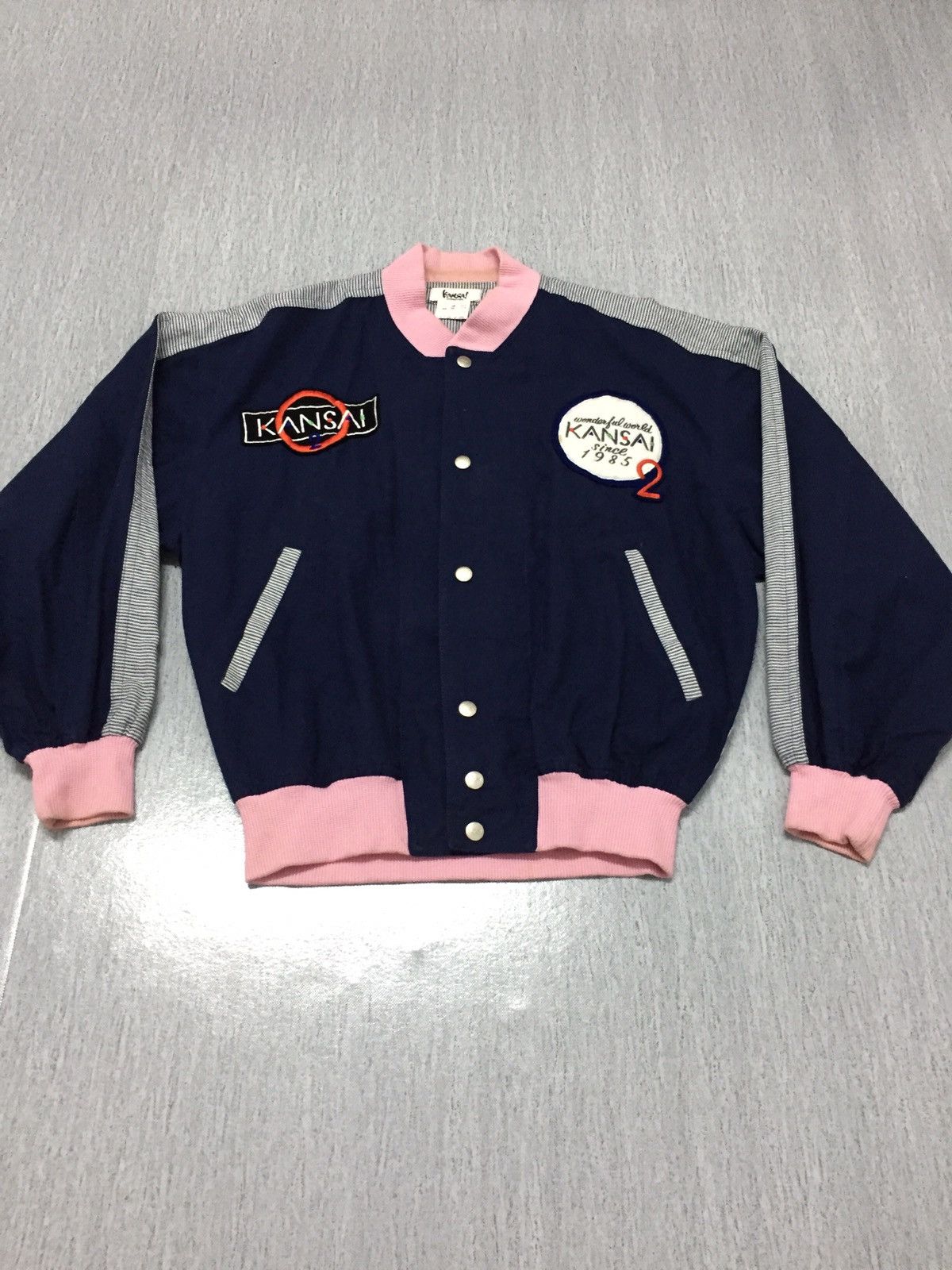 Kansai Yamamoto RARE🔥OG Kansai Man Robot Patchwork Varsity Jacket Size US L / EU 52-54 / 3 - 6 Thumbnail