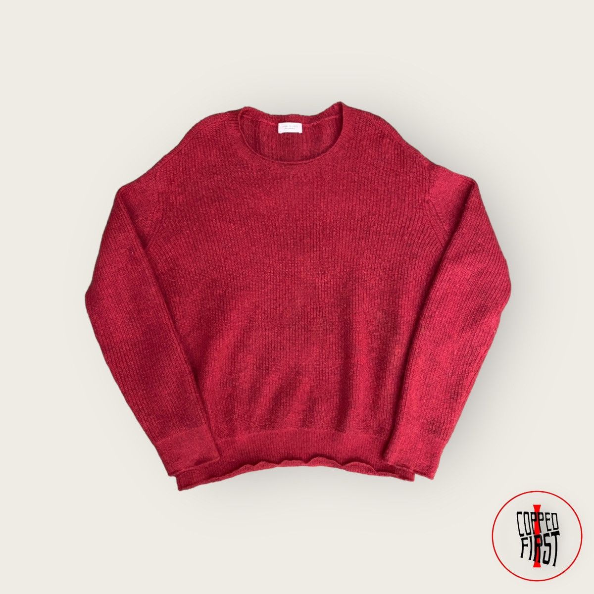 image of John Elliott Fw18 Mohair Crewneck Sweater in Red, Men's (Size Large)