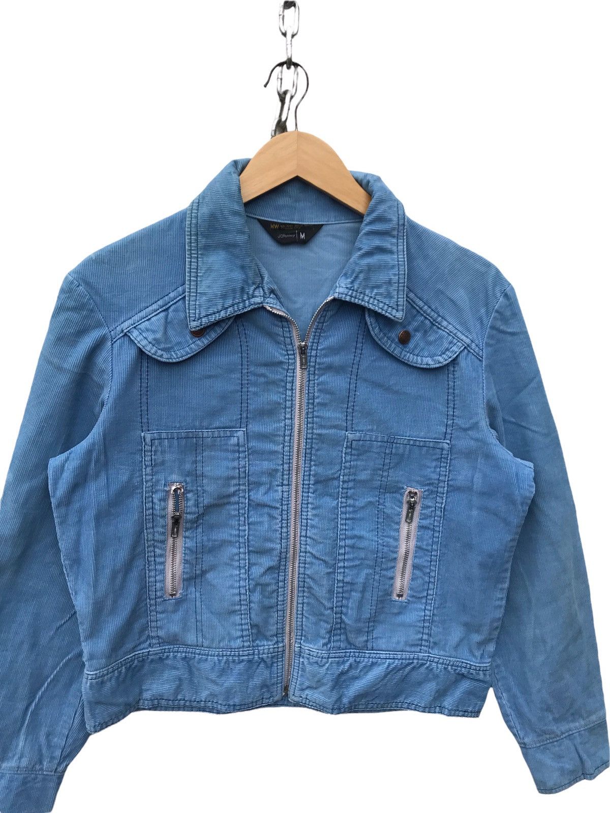 JCPenney Vintage 70s JC Penney Ideal Zipper Corduroy Trucker Jacket Size US S / EU 44-46 / 1 - 3 Thumbnail