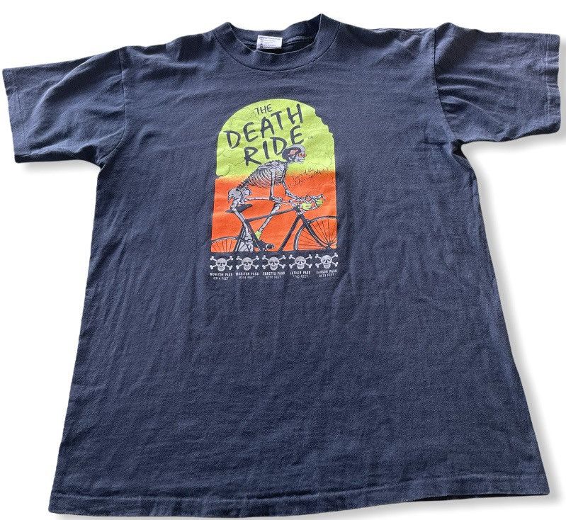 Vintage VINTAGE THE DEATH RIDE 90s TEE SHIRT USA Size US XL / EU 56 / 4 - 1 Thumbnail