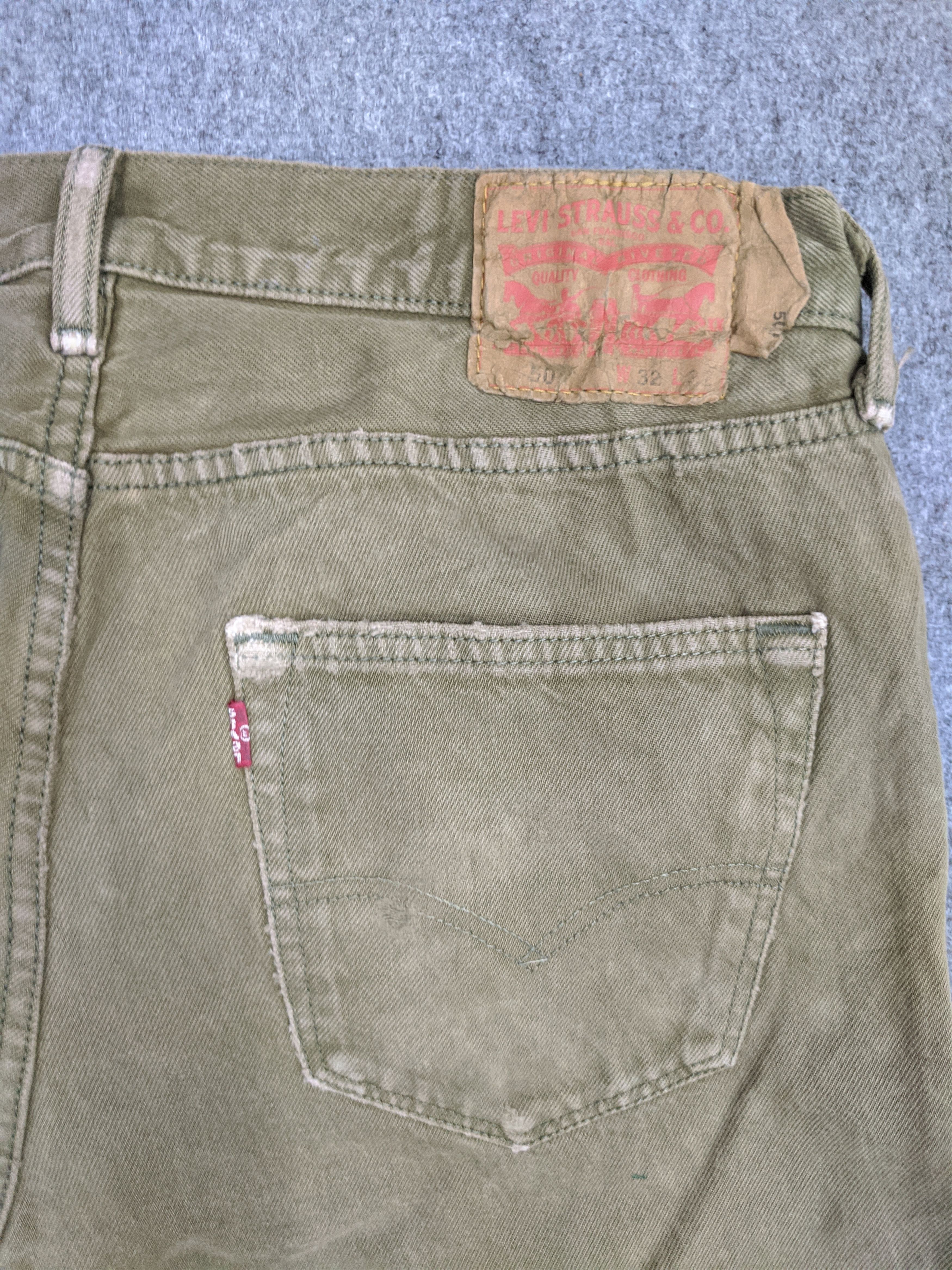 Levi's Vintage 90s Sun Faded Levis 501 Jeans DP0835 Size US 34 / EU 50 - 9 Thumbnail
