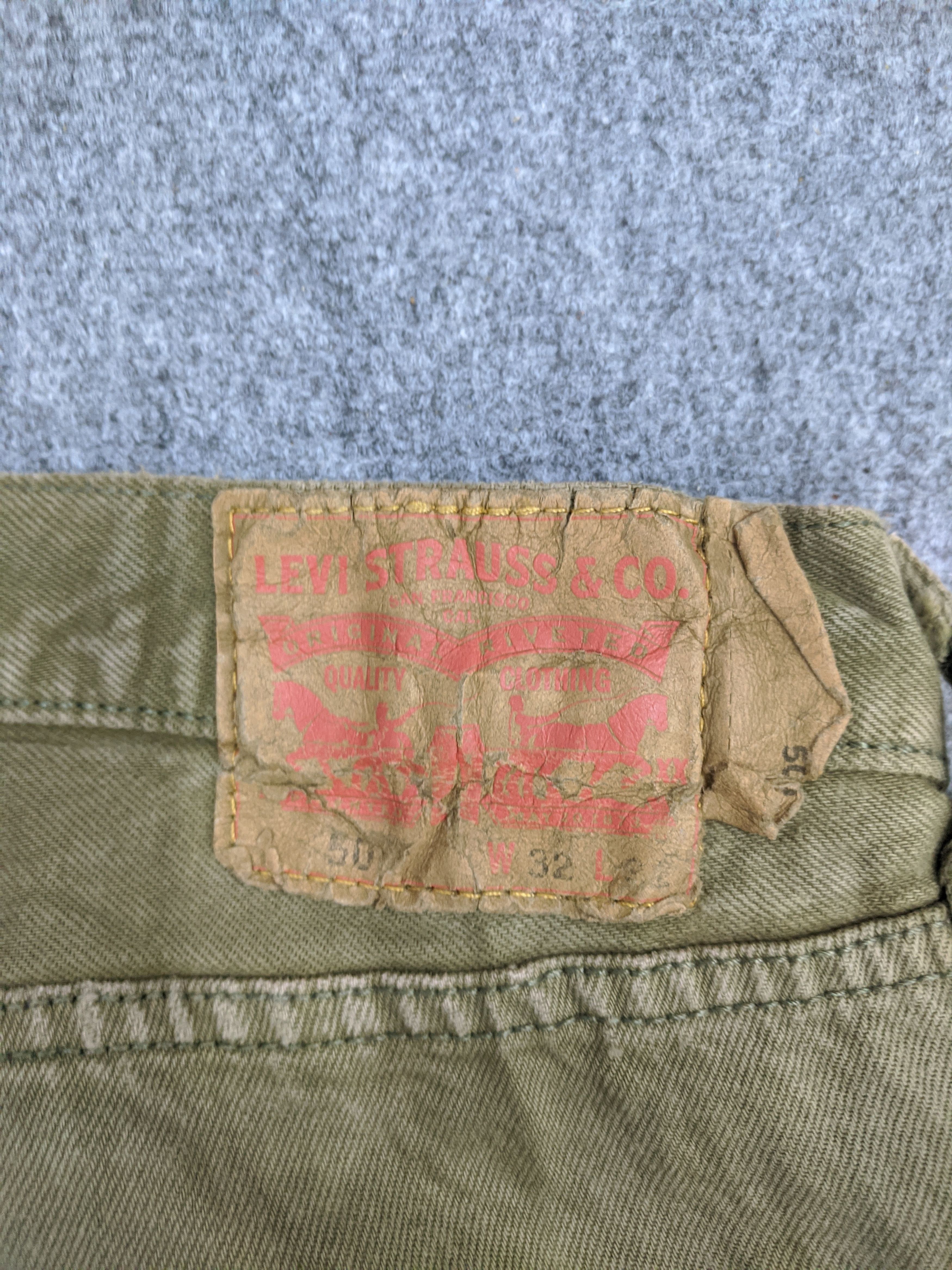 Levi's Vintage 90s Sun Faded Levis 501 Jeans DP0835 Size US 34 / EU 50 - 11 Thumbnail