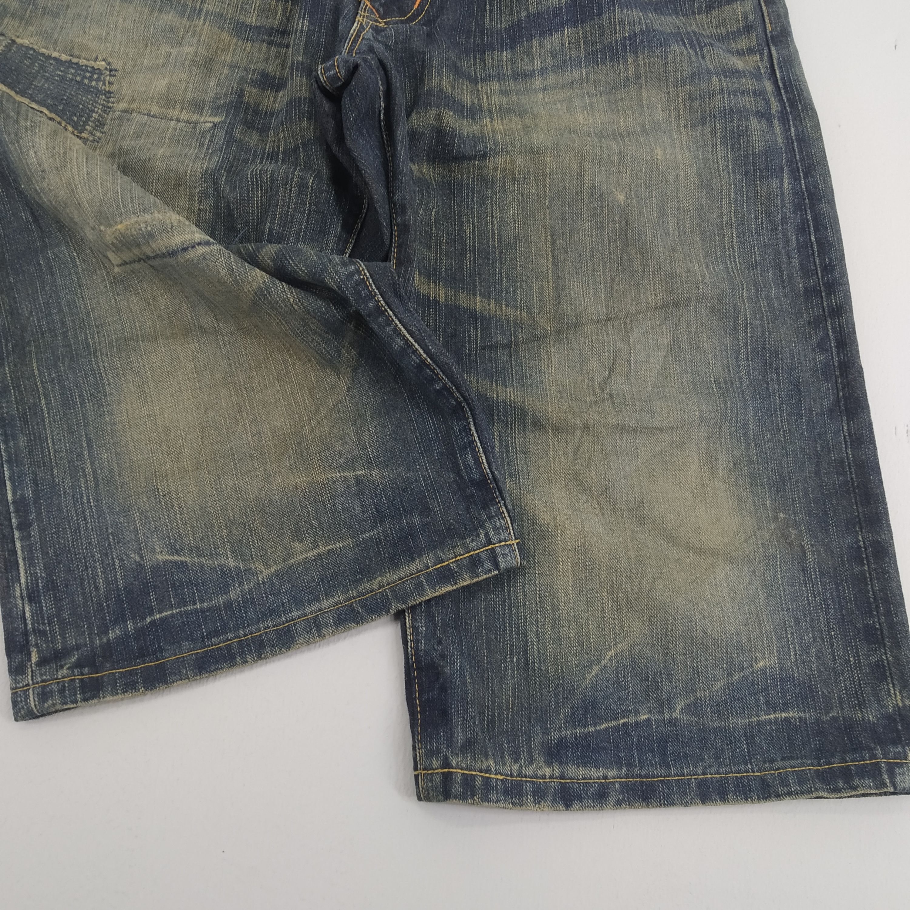 Denime Vintage Edwin Short Men Denim Jeans Ripped Boro Jeans Size US 36 / EU 52 - 4 Thumbnail