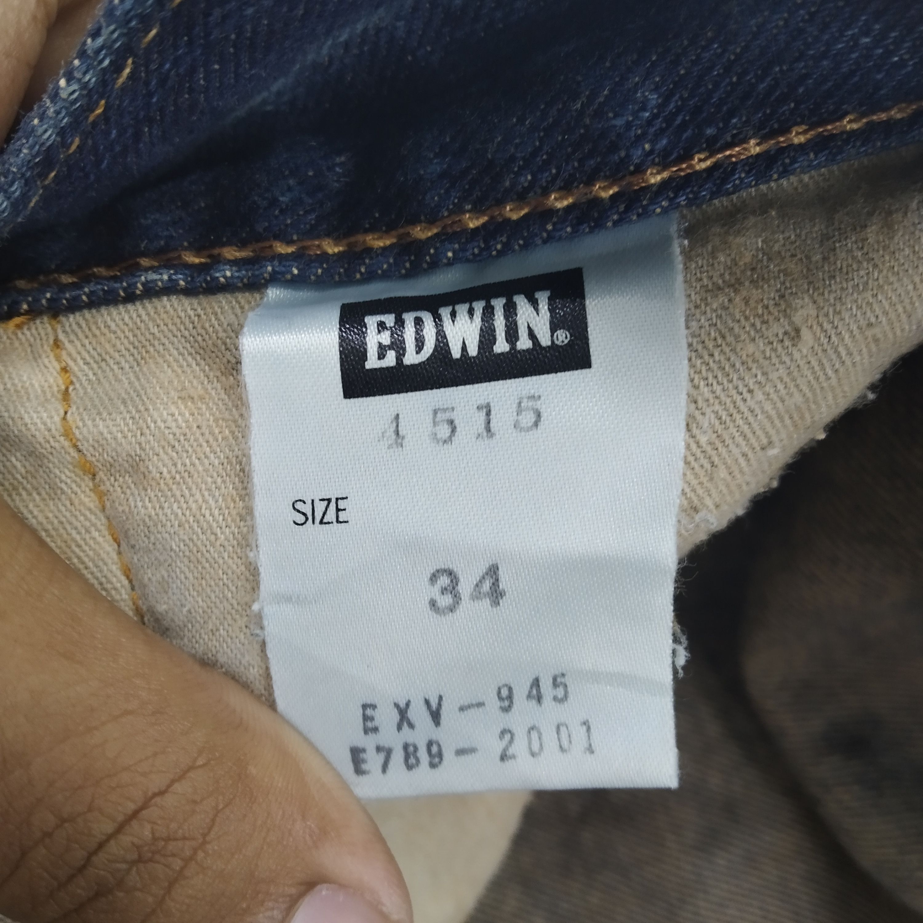 Denime Vintage Edwin Short Men Denim Jeans Ripped Boro Jeans Size US 36 / EU 52 - 12 Thumbnail