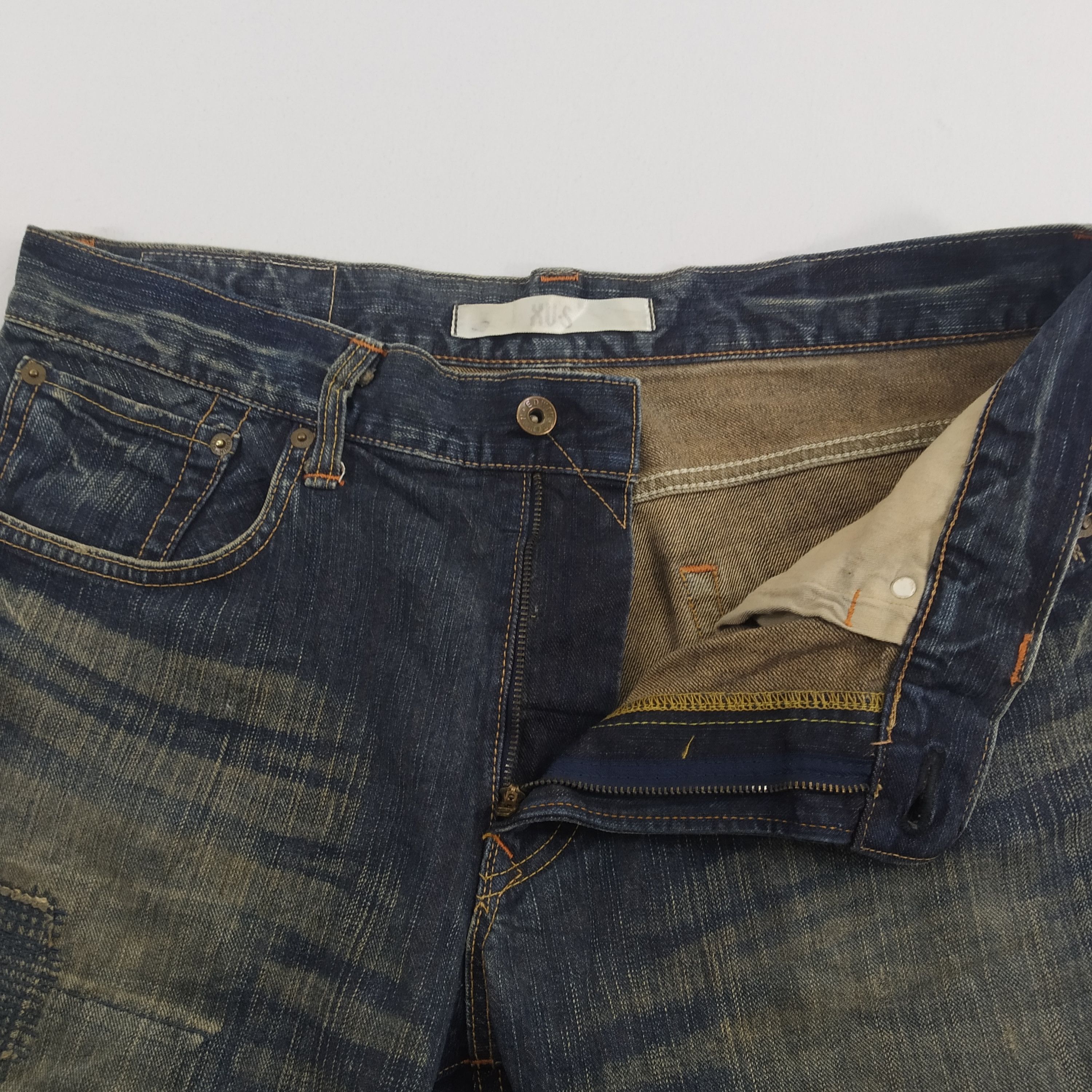 Denime Vintage Edwin Short Men Denim Jeans Ripped Boro Jeans Size US 36 / EU 52 - 11 Thumbnail