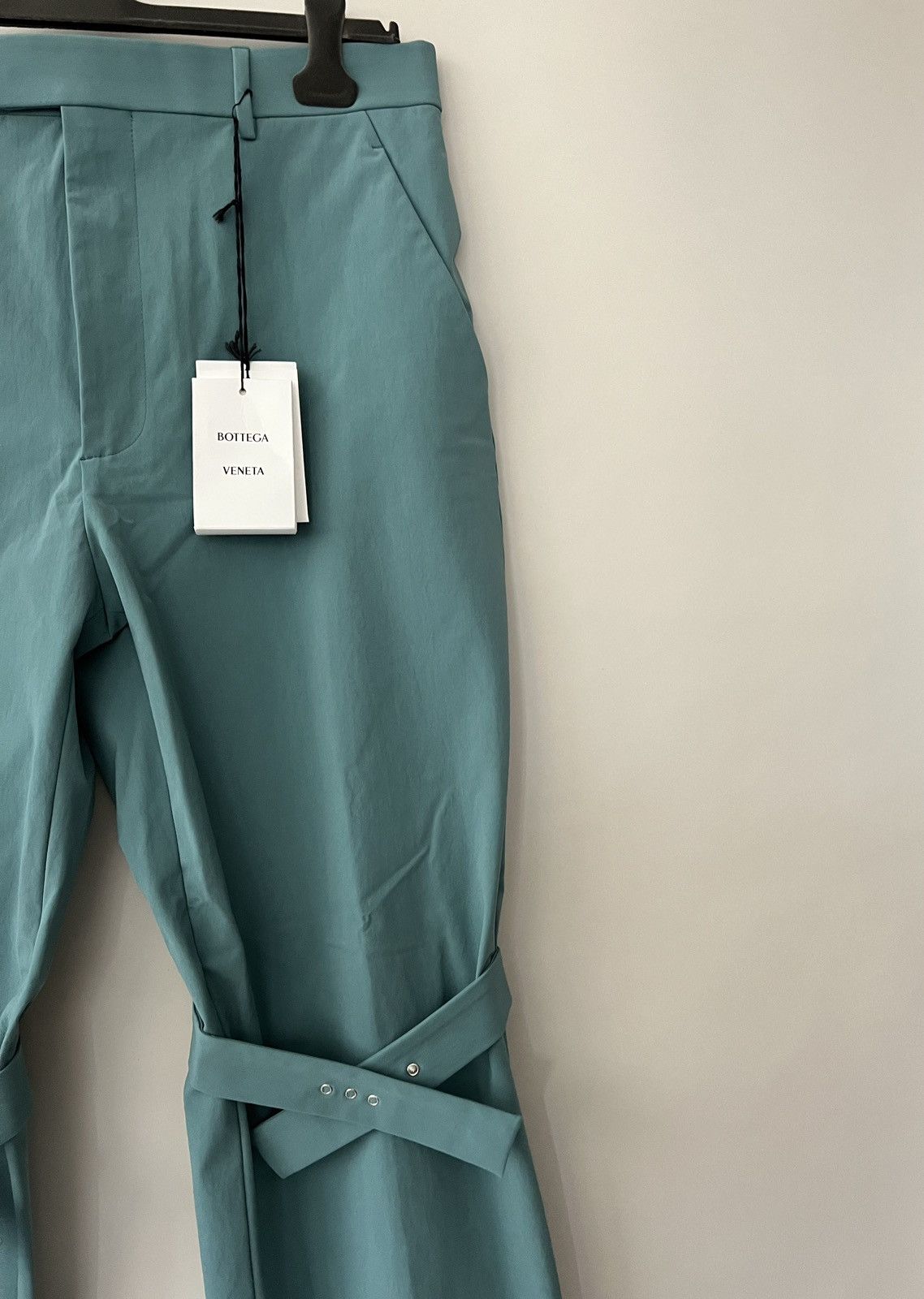 Bottega Veneta Blue Knee Strap Trousers Size US 34 / EU 50 - 5 Thumbnail
