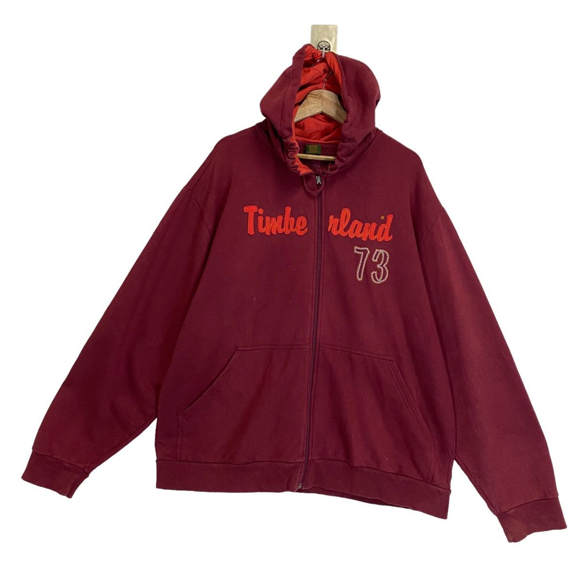 Timberland × Vintage Vintage Timberland Zipper Hoodie Size XL Size US XL / EU 56 / 4 - 1 Thumbnail