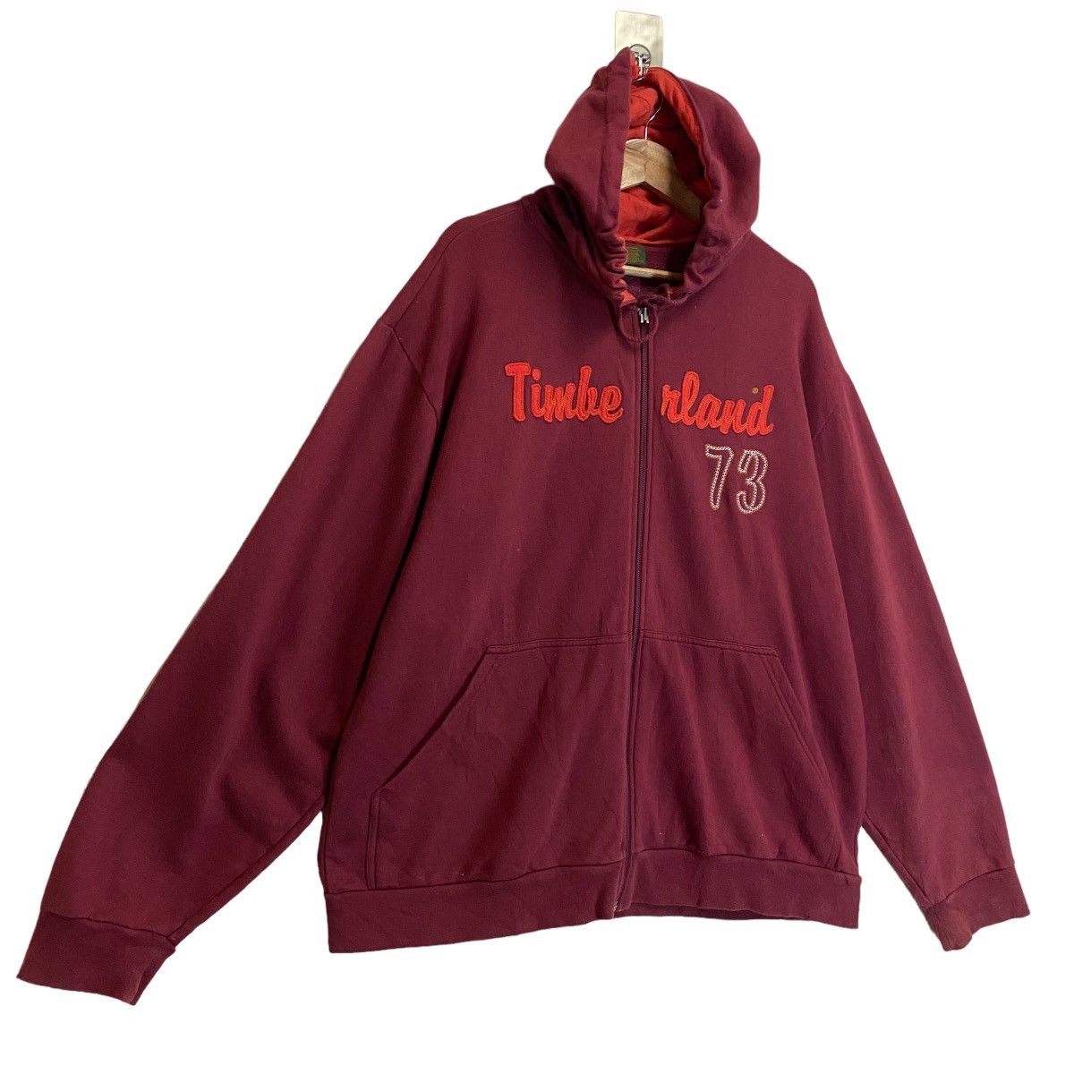 Timberland × Vintage Vintage Timberland Zipper Hoodie Size XL Size US XL / EU 56 / 4 - 2 Thumbnail