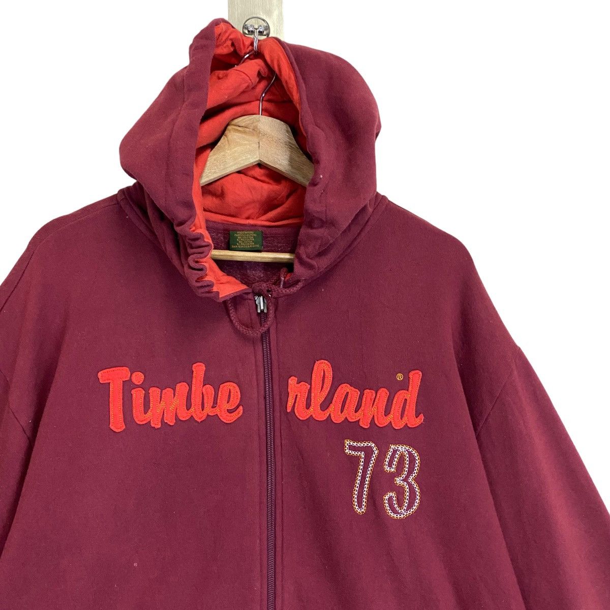 Timberland × Vintage Vintage Timberland Zipper Hoodie Size XL Size US XL / EU 56 / 4 - 4 Thumbnail