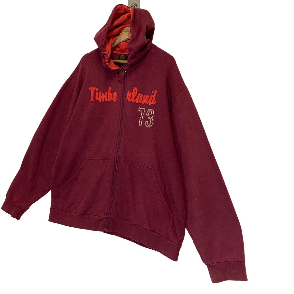 Timberland × Vintage Vintage Timberland Zipper Hoodie Size XL Size US XL / EU 56 / 4 - 3 Thumbnail