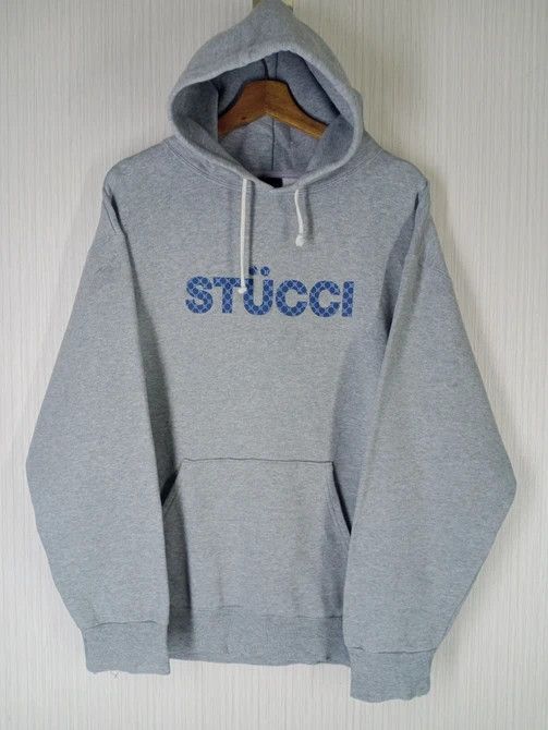 VINTAGE Stussy Gucci Monogram 'Stucci' Black Jacket Size XL Men's