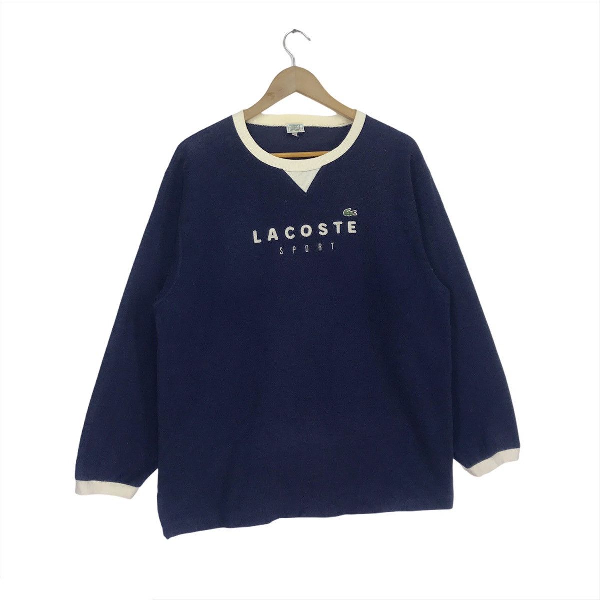 Lacoste × Vintage Vintage Lacoste Sweatshirt Big Logo Size US M / EU 48-50 / 2 - 3 Thumbnail