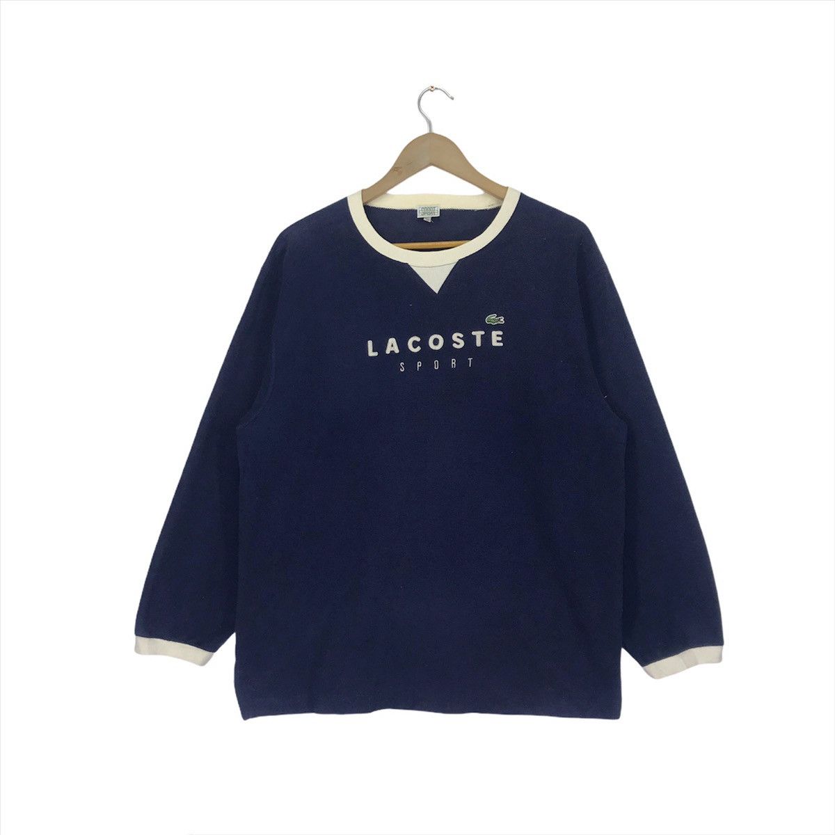 Lacoste × Vintage Vintage Lacoste Sweatshirt Big Logo Size US M / EU 48-50 / 2 - 1 Thumbnail