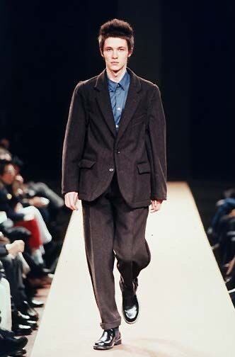 Comme des Garcons Runway 1998 CDG Homme Plus Herringbone Tweed