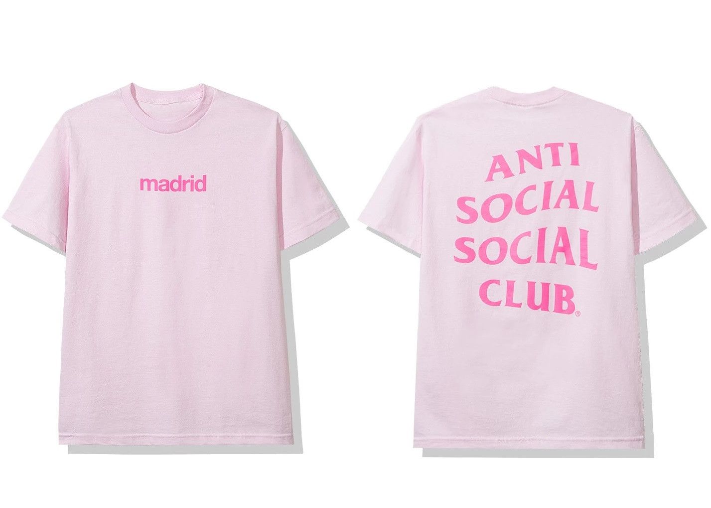 Anti Social Social Club Madrid Pink Tee DS ASSC