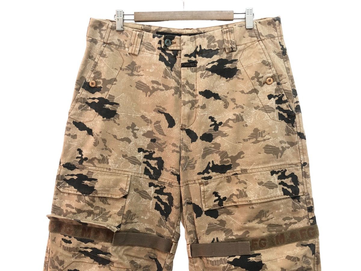 Marithe + Francois Girbaud RARE 🔥 M+FG FOREST CAMOUFLAGE VELCRO STRAP TACTICAL BAGGY Size US 37 - 3 Thumbnail