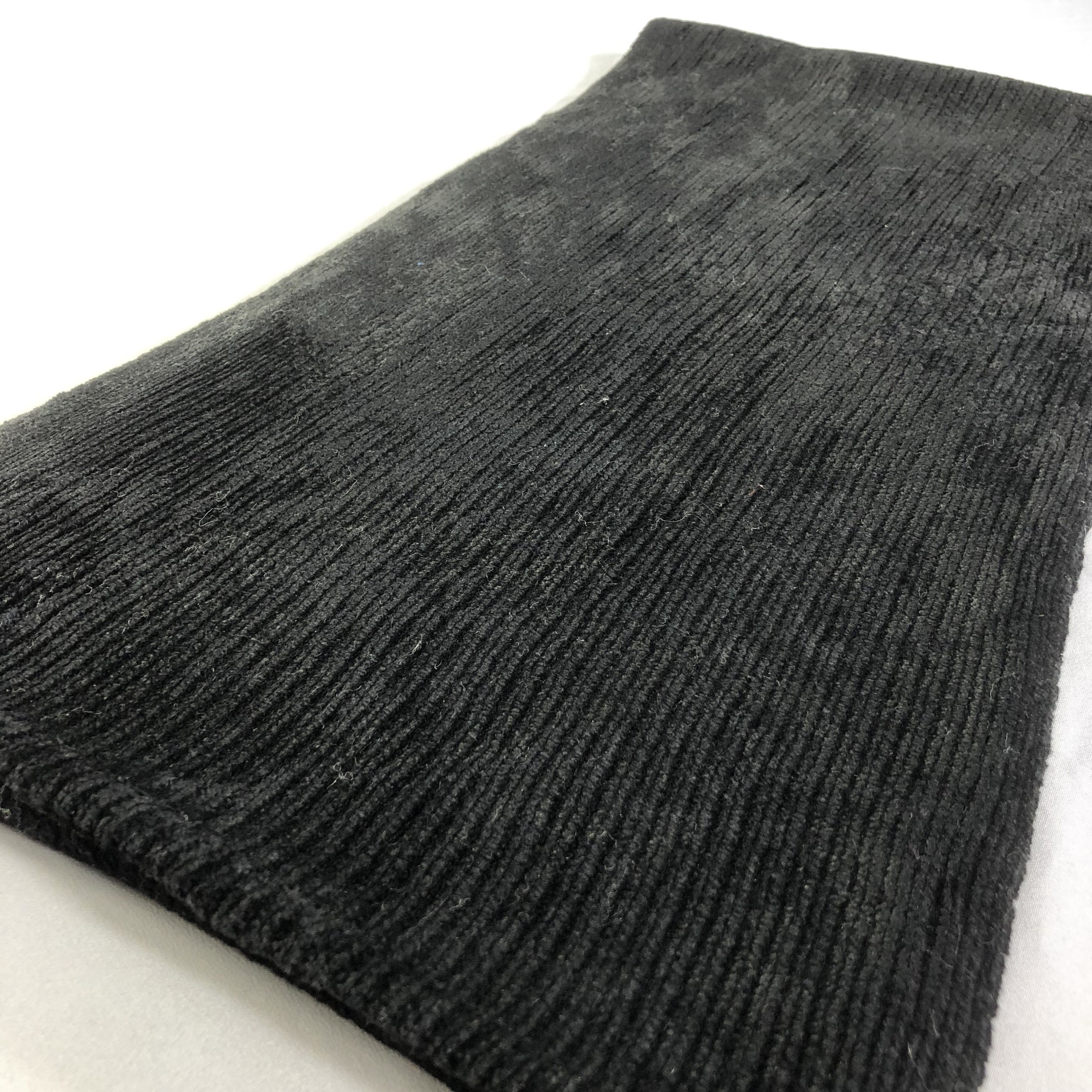 Barneys New York Barneys New York Plain Black Scarf Muffler V1646 Size ONE SIZE - 2 Thumbnail