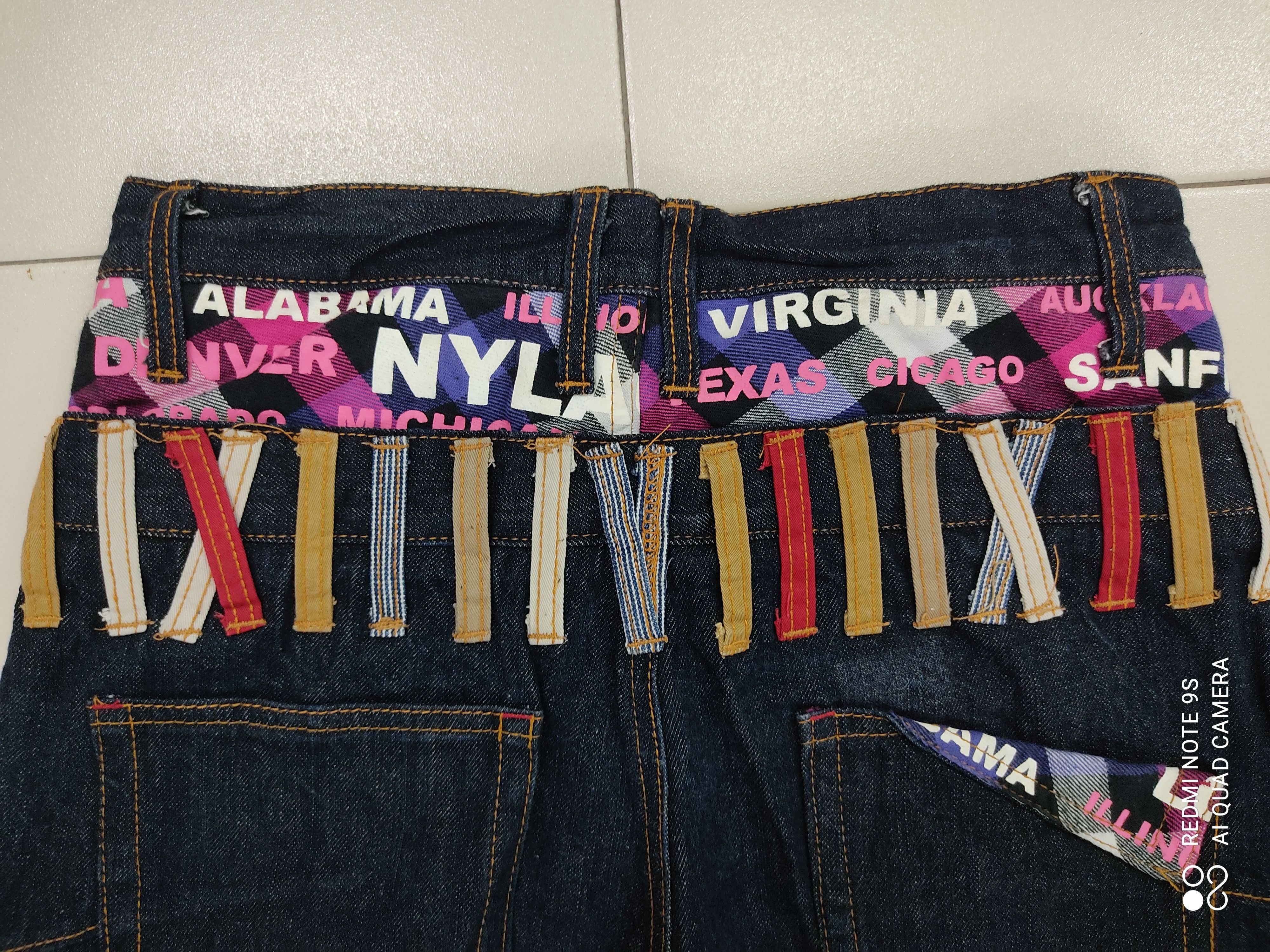 Japanese Brand Nylaus Double Waist Multipocket Jeans Size US 31 - 12 Thumbnail