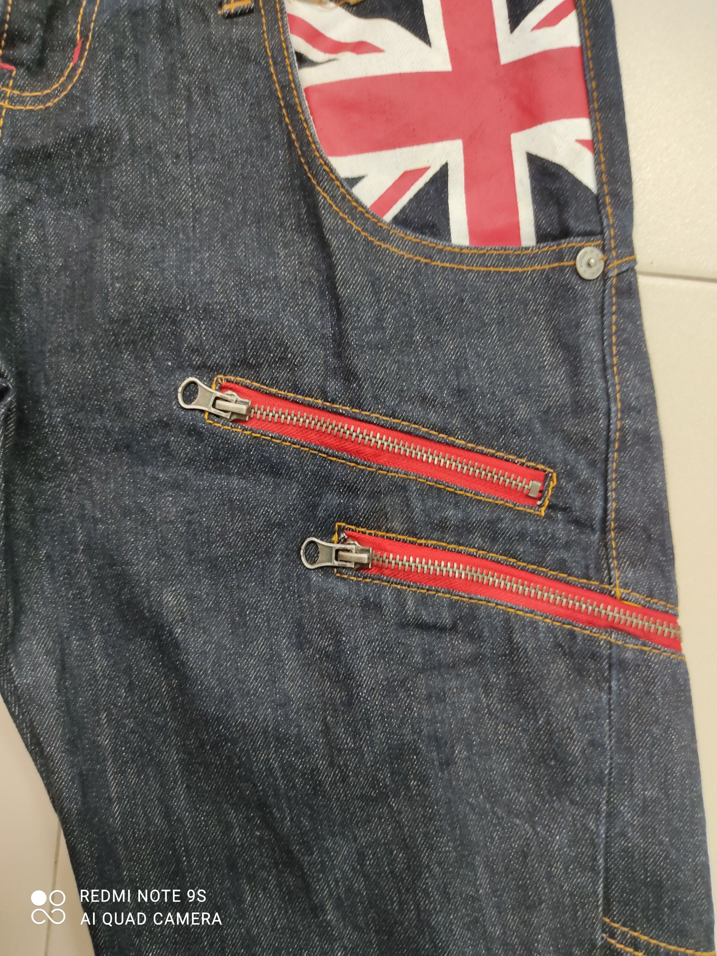 Japanese Brand Nylaus Double Waist Multipocket Jeans Size US 31 - 7 Thumbnail
