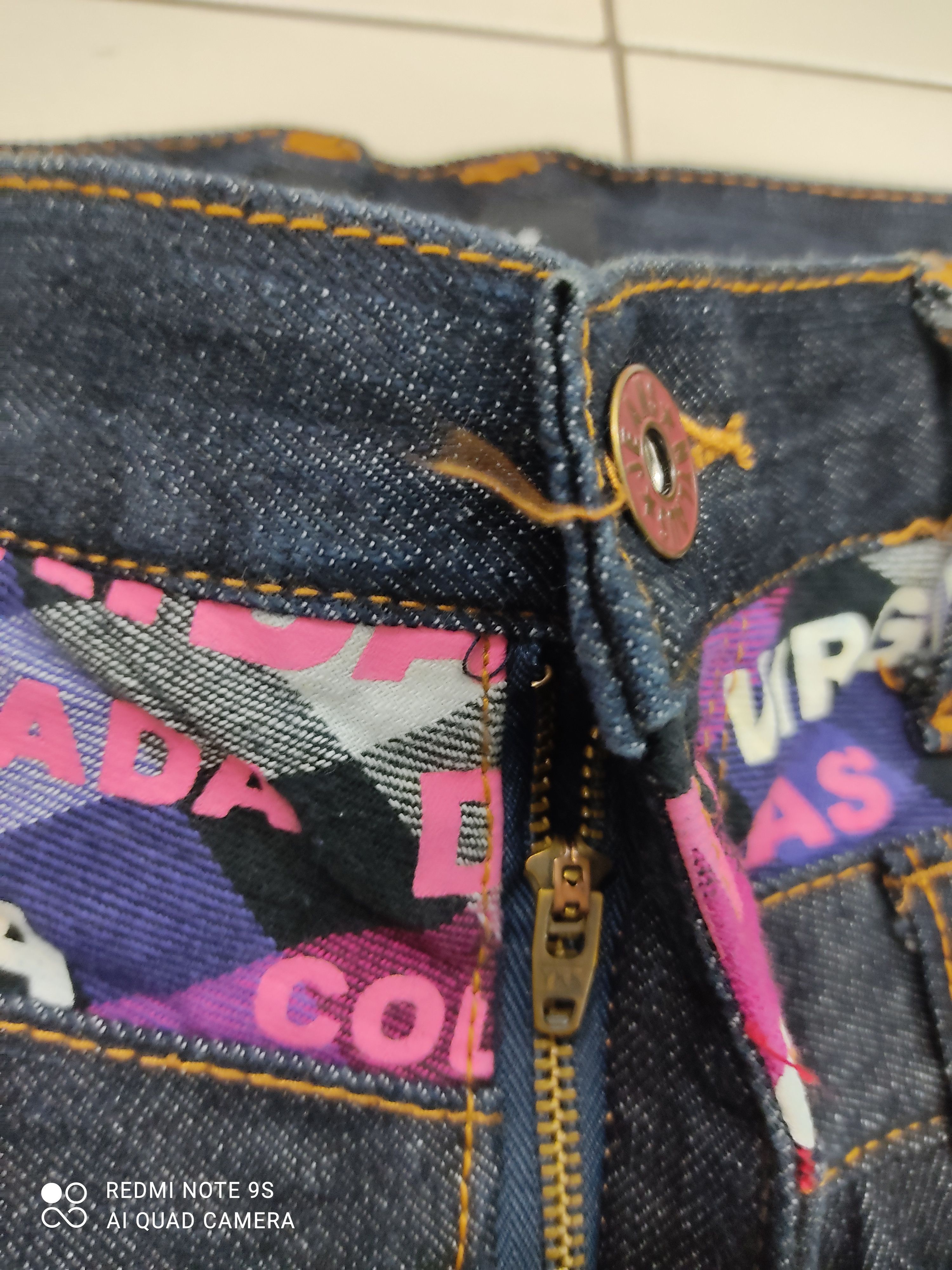 Japanese Brand Nylaus Double Waist Multipocket Jeans Size US 31 - 6 Thumbnail