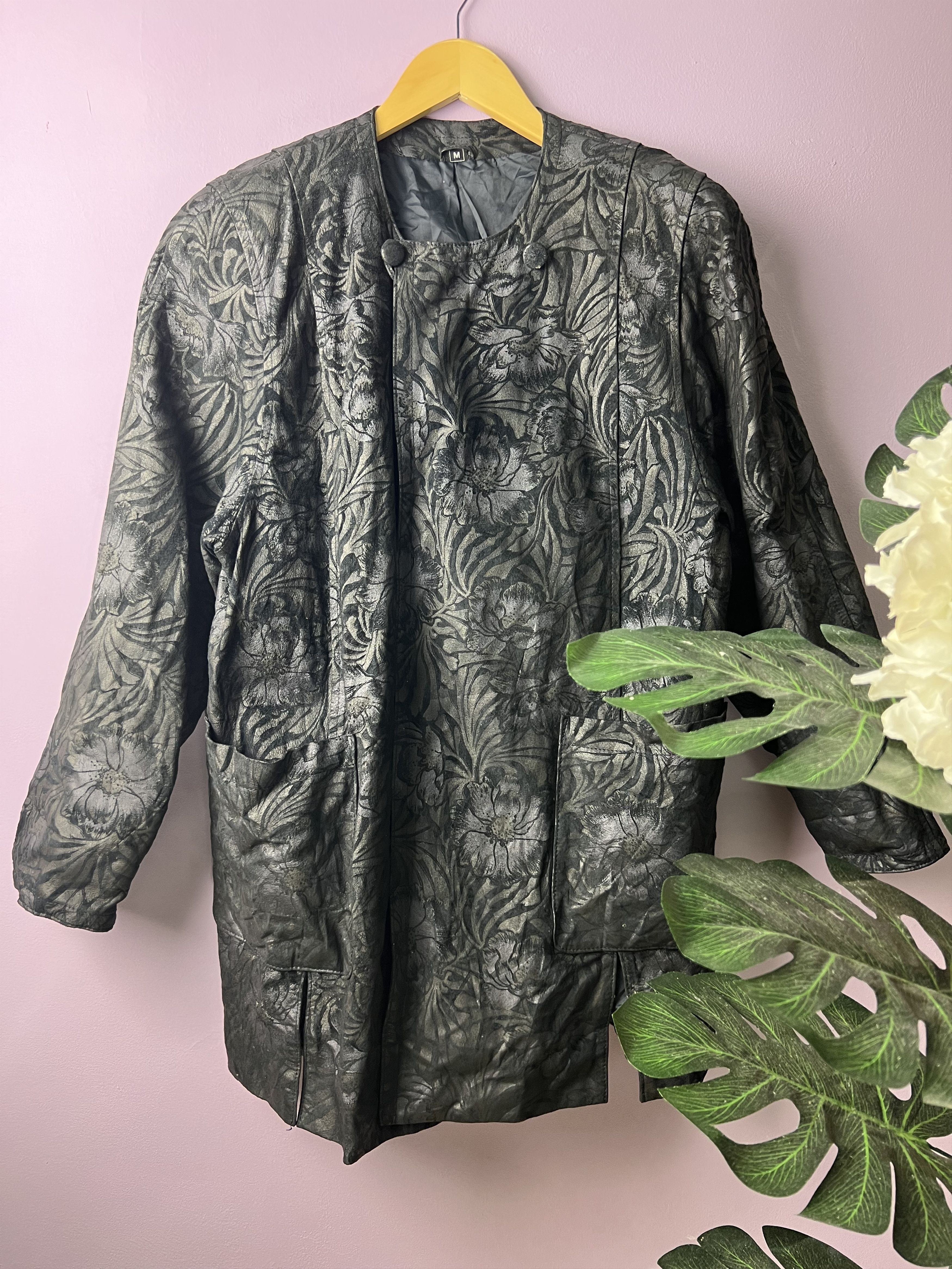 Japanese Brand 🔥Rare Partina Tokyo Fur Floral Printed Jackets Size M / US 6-8 / IT 42-44 - 2 Thumbnail