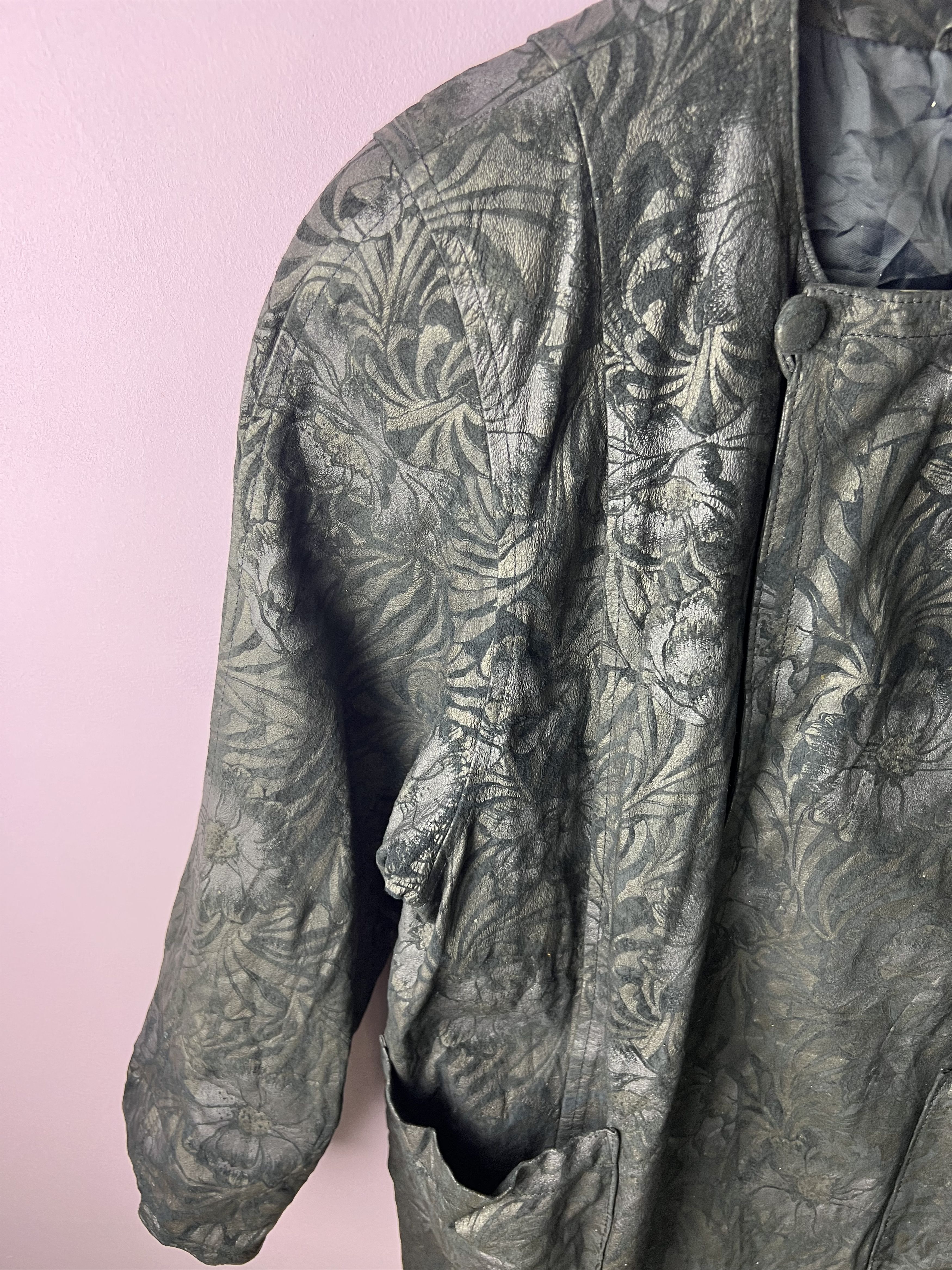 Japanese Brand 🔥Rare Partina Tokyo Fur Floral Printed Jackets Size M / US 6-8 / IT 42-44 - 7 Thumbnail
