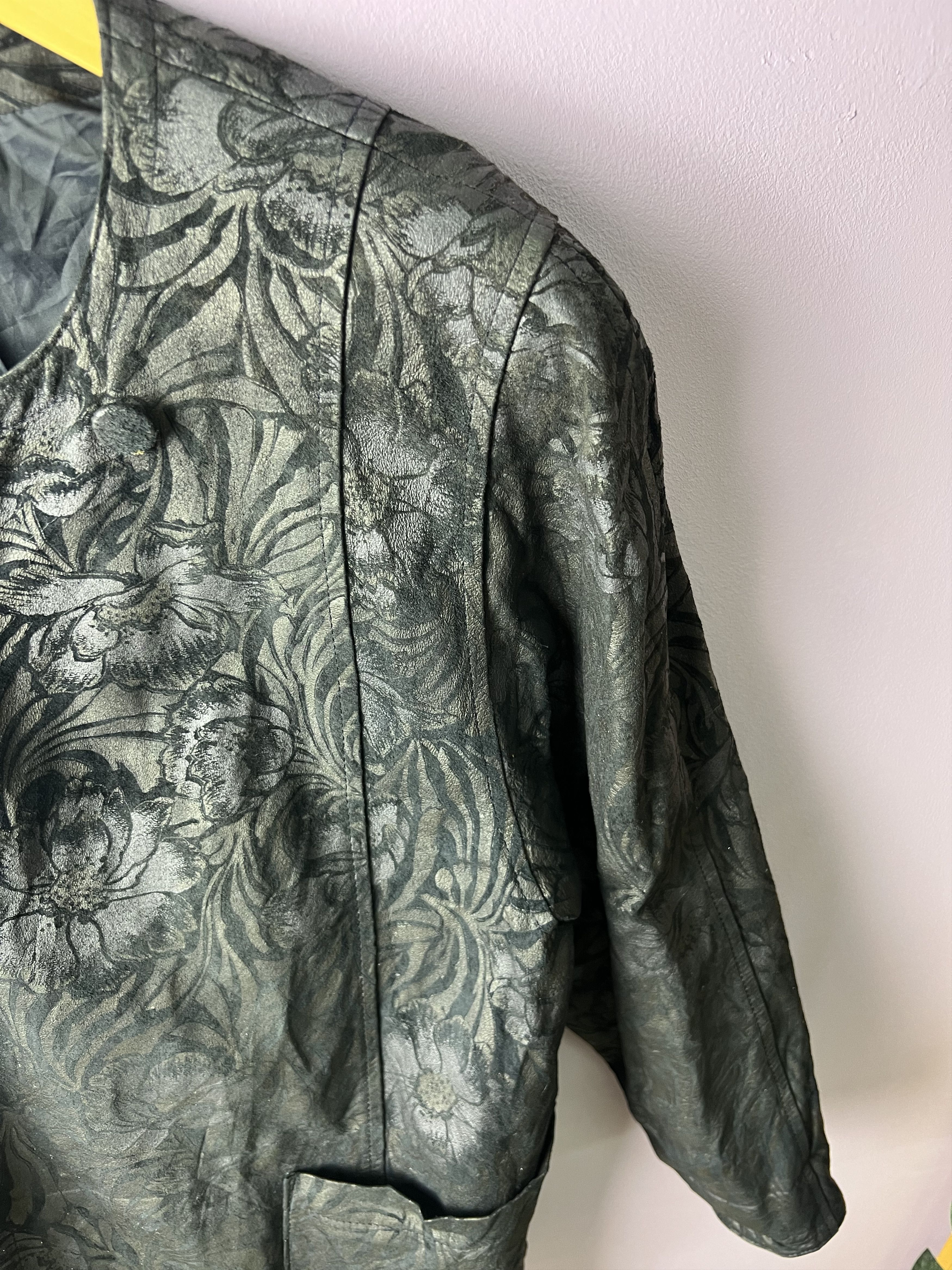 Japanese Brand 🔥Rare Partina Tokyo Fur Floral Printed Jackets Size M / US 6-8 / IT 42-44 - 6 Thumbnail