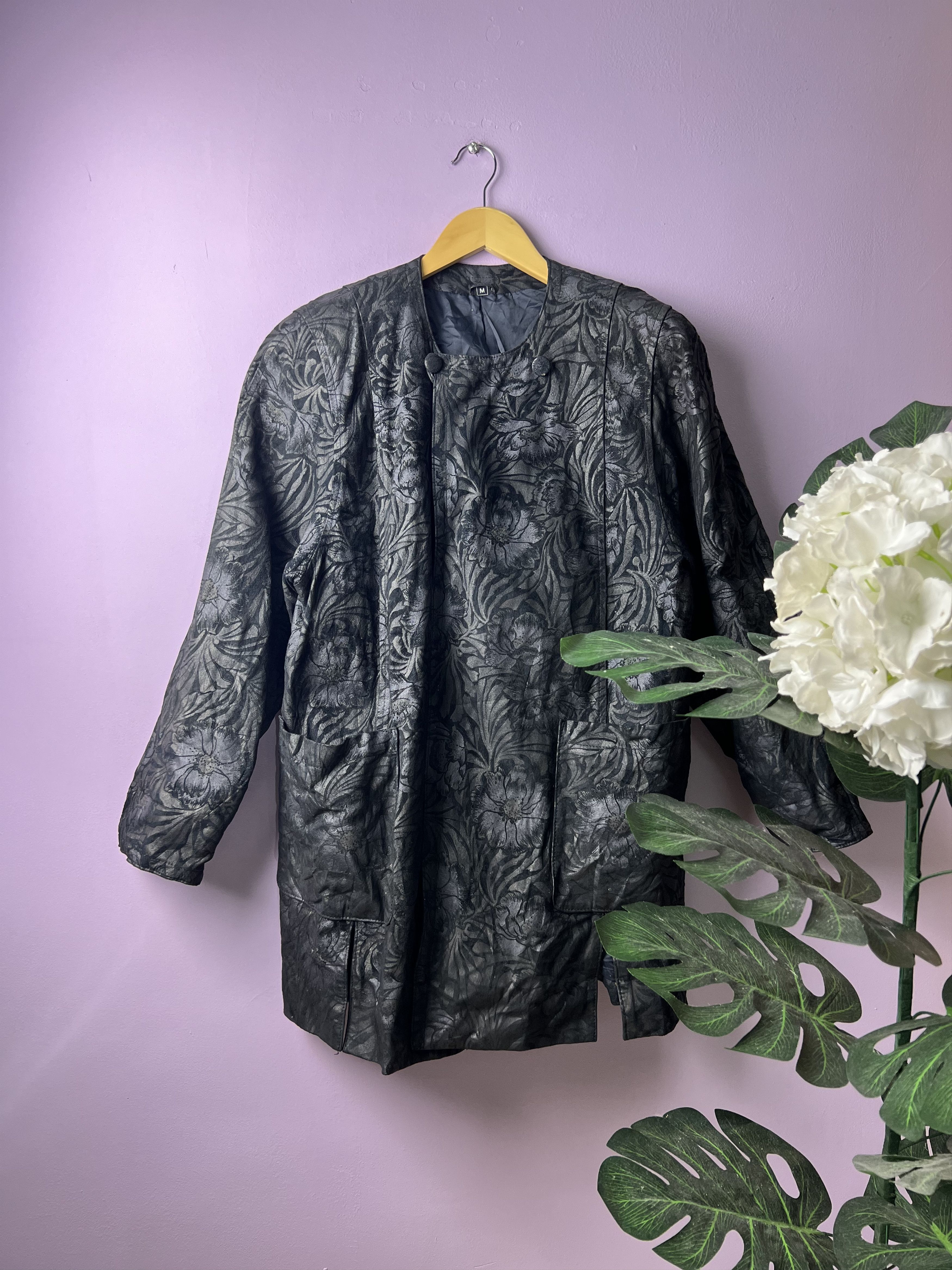 Japanese Brand 🔥Rare Partina Tokyo Fur Floral Printed Jackets Size M / US 6-8 / IT 42-44 - 1 Thumbnail