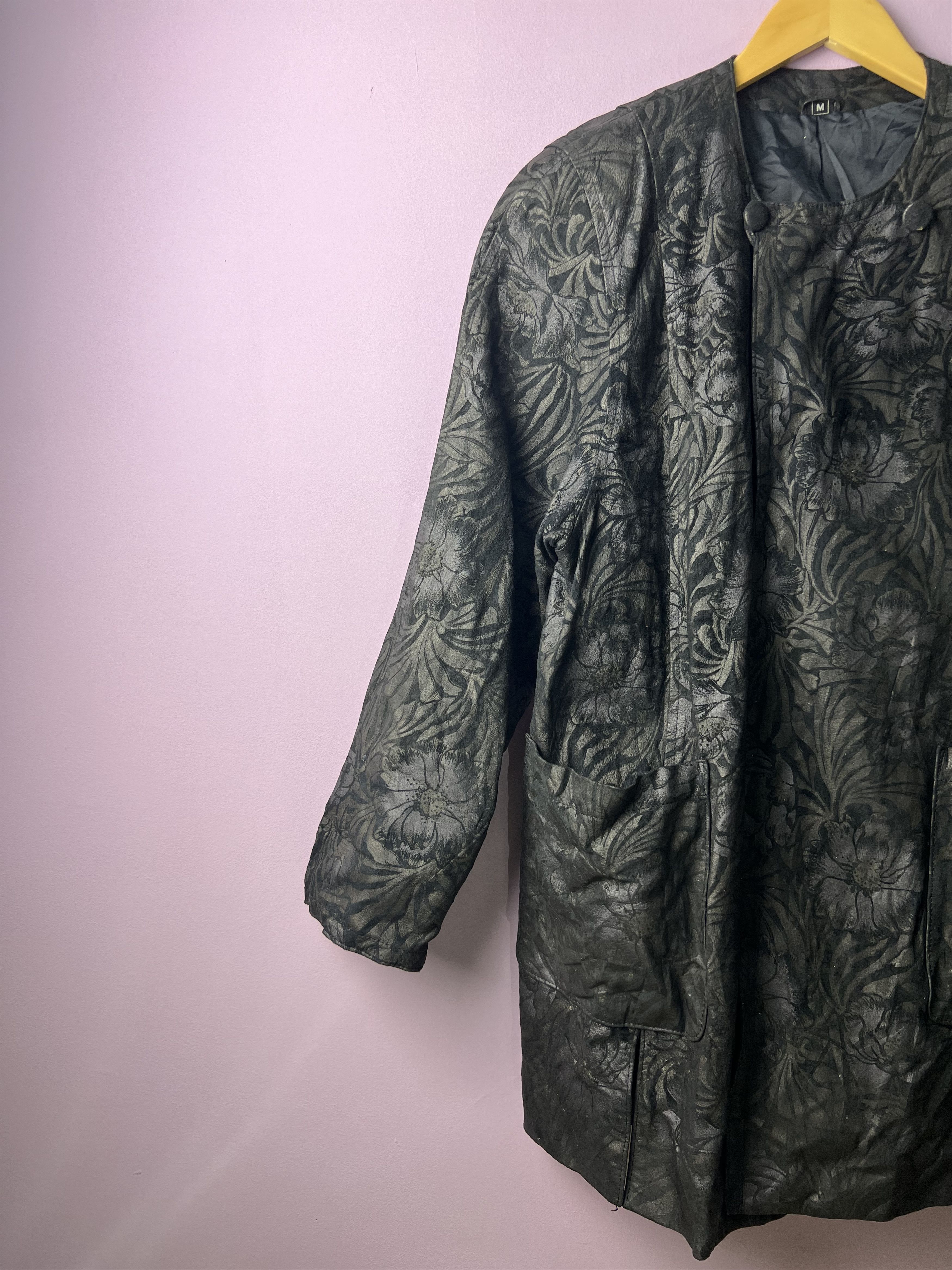 Japanese Brand 🔥Rare Partina Tokyo Fur Floral Printed Jackets Size M / US 6-8 / IT 42-44 - 5 Thumbnail
