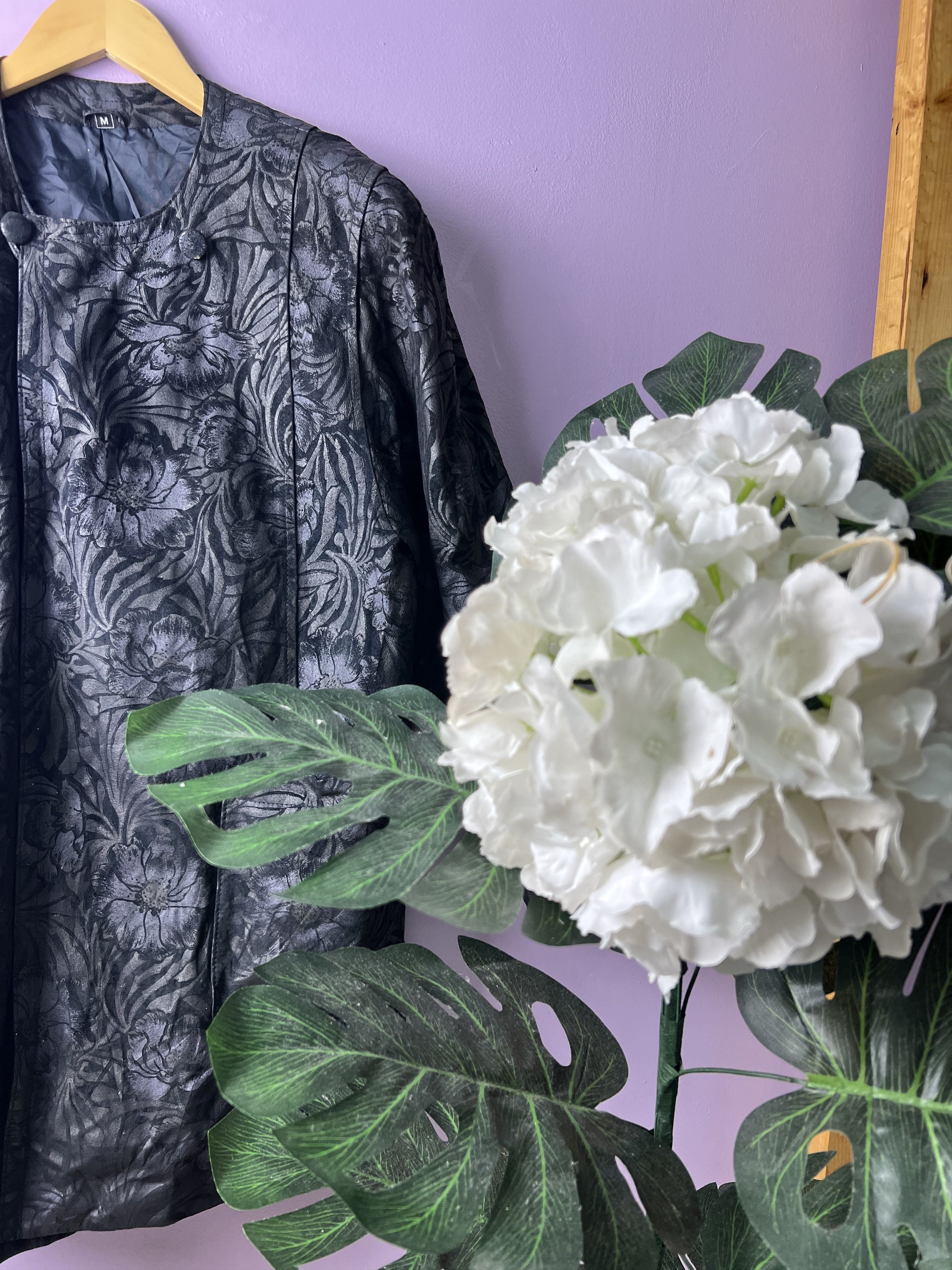 Japanese Brand 🔥Rare Partina Tokyo Fur Floral Printed Jackets Size M / US 6-8 / IT 42-44 - 4 Thumbnail