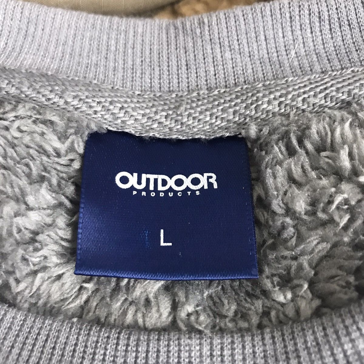 Vintage Vintage 90s OUTDOOR PRODUCT Sherpa SnapT Pocket Sweatshirt Size US L / EU 52-54 / 3 - 4 Thumbnail